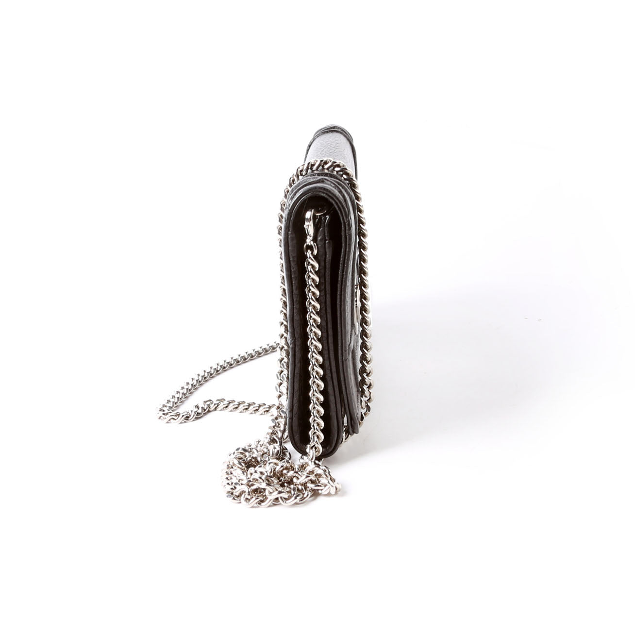 Christian Dior Diorama Wallet On A Chain Grain Calfskin