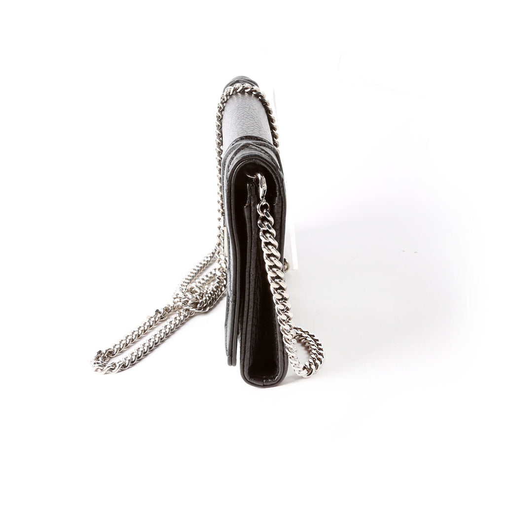 Christian Dior Diorama Wallet On A Chain Grain Calfskin