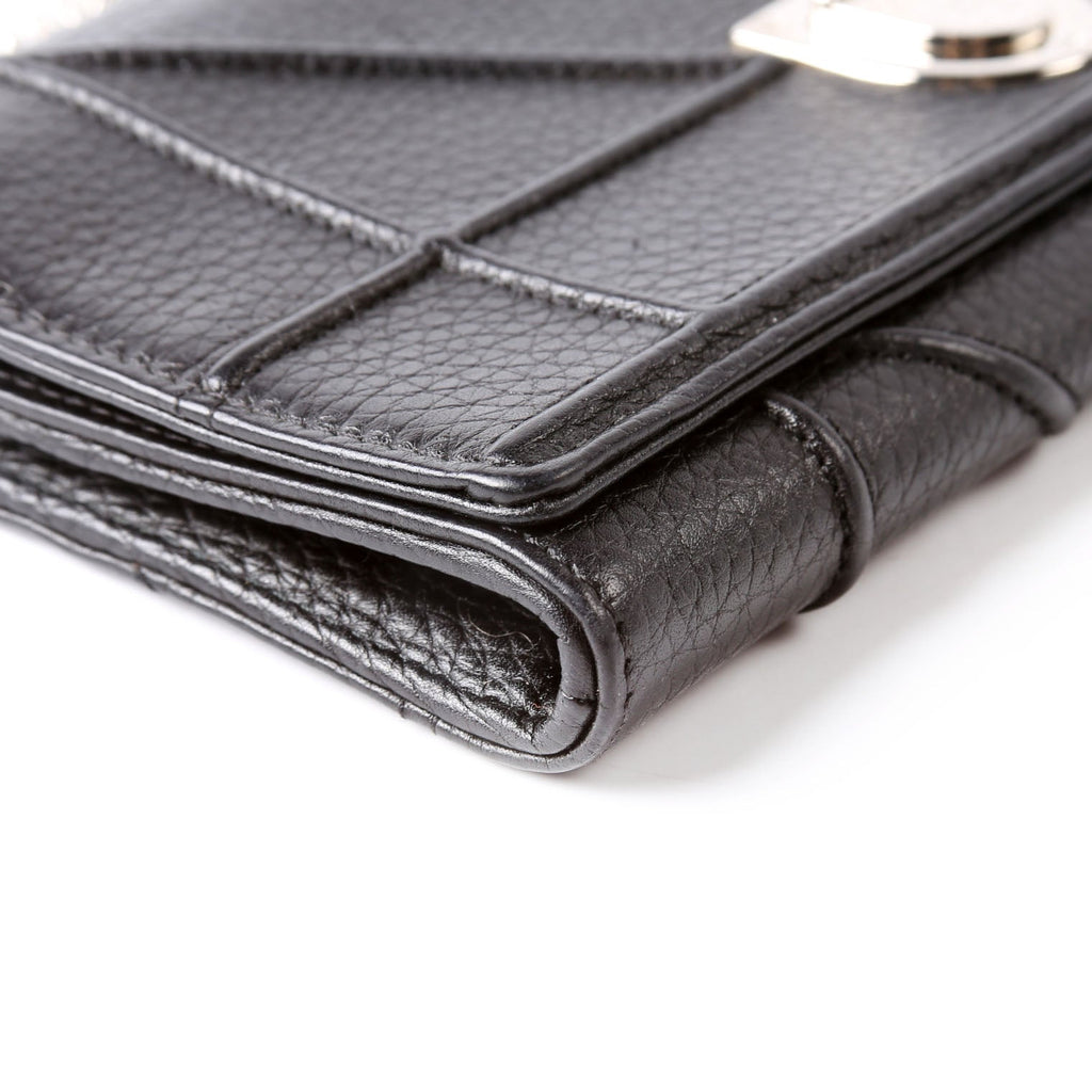 Christian Dior Diorama Wallet On A Chain Grain Calfskin