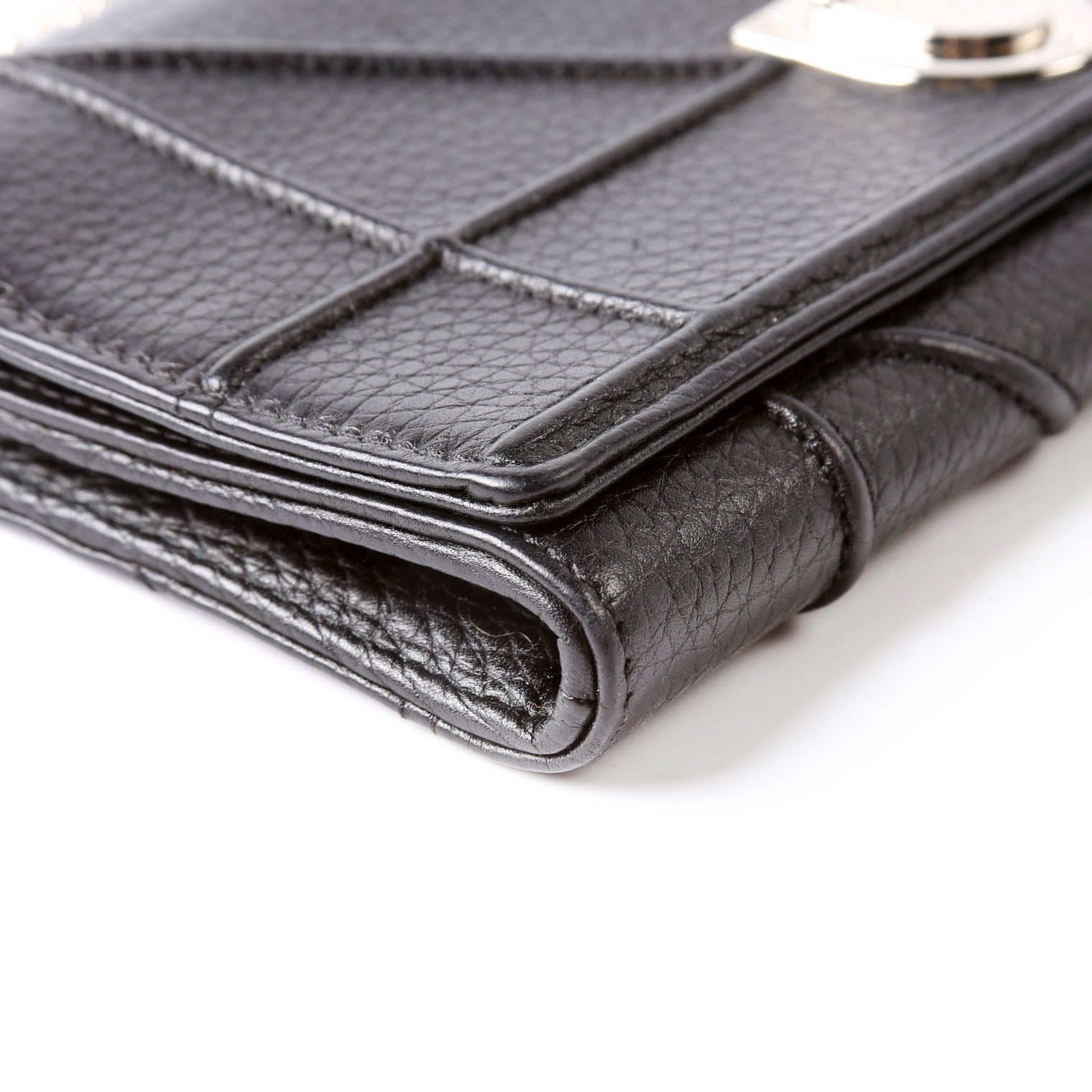Christian Dior Diorama Wallet On A Chain Grain Calfskin