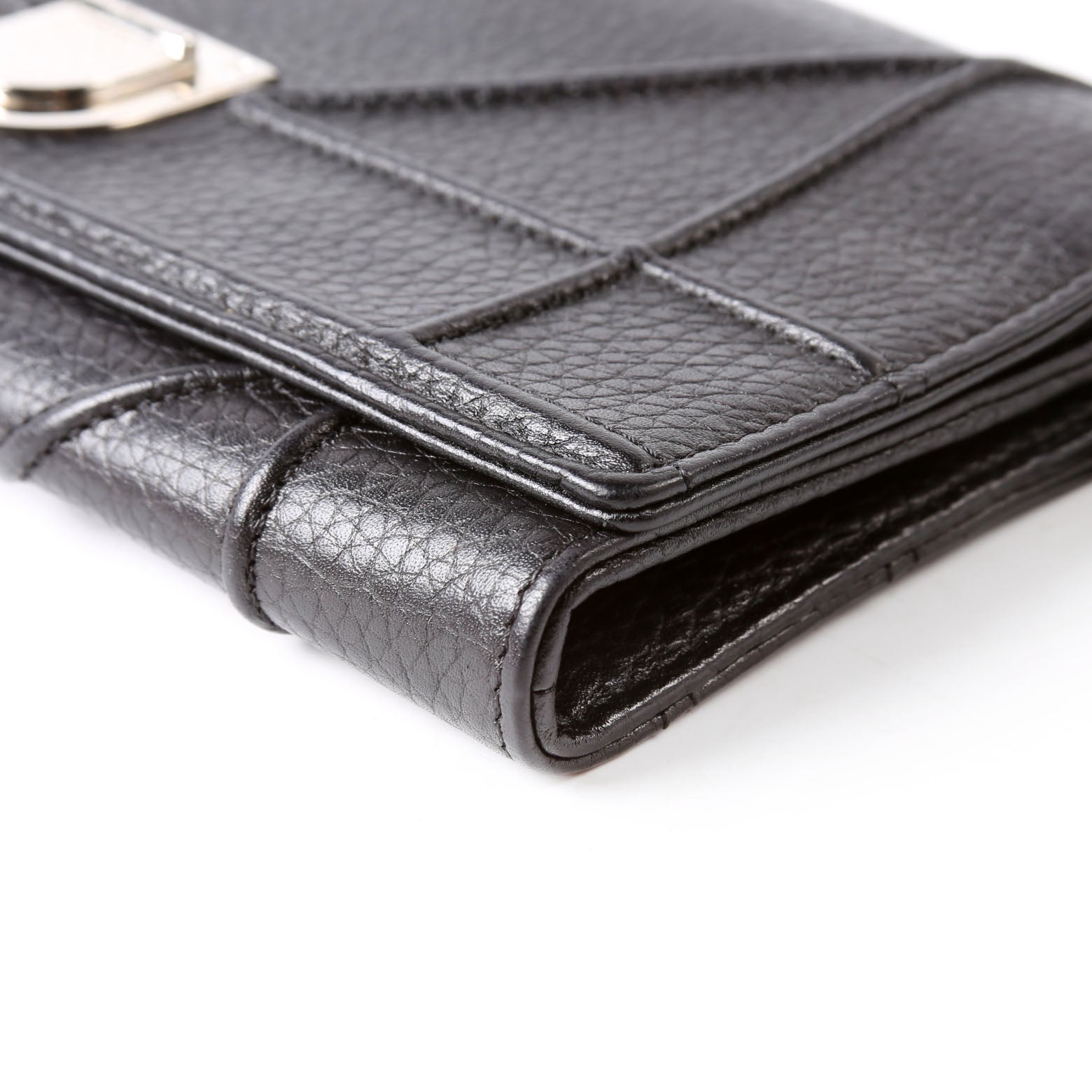 Christian Dior Diorama Wallet On A Chain Grain Calfskin