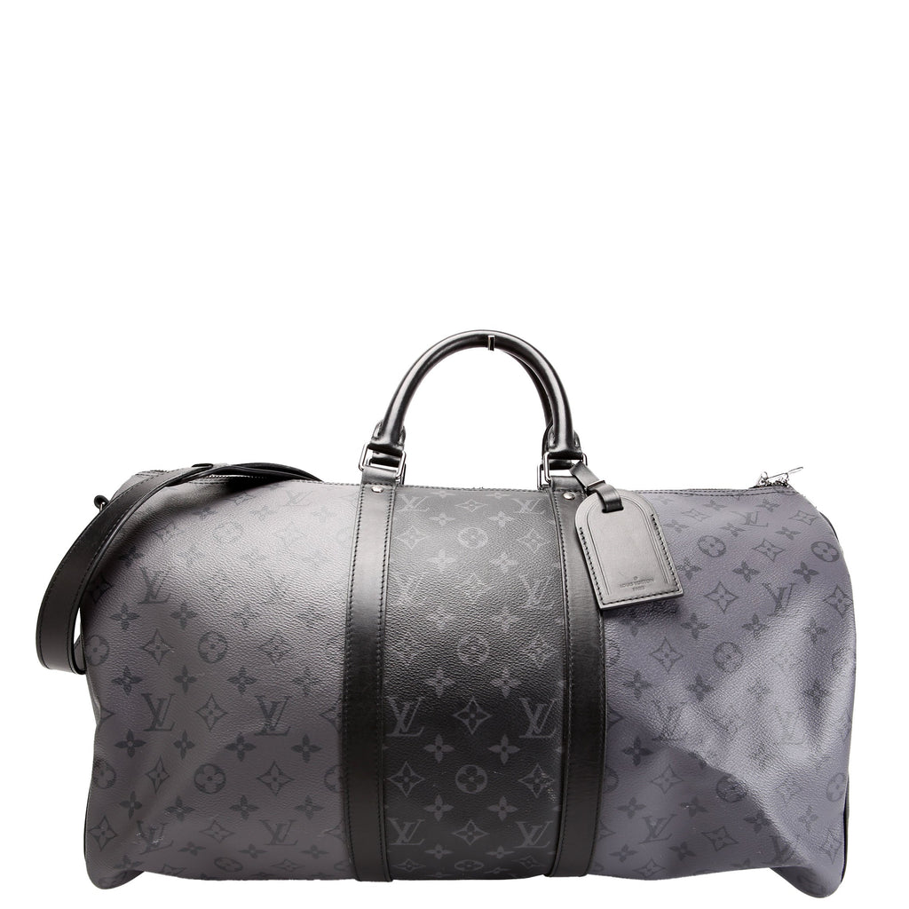 Louis Vuitton Keepall 50 With Strap Monogram Eclipse