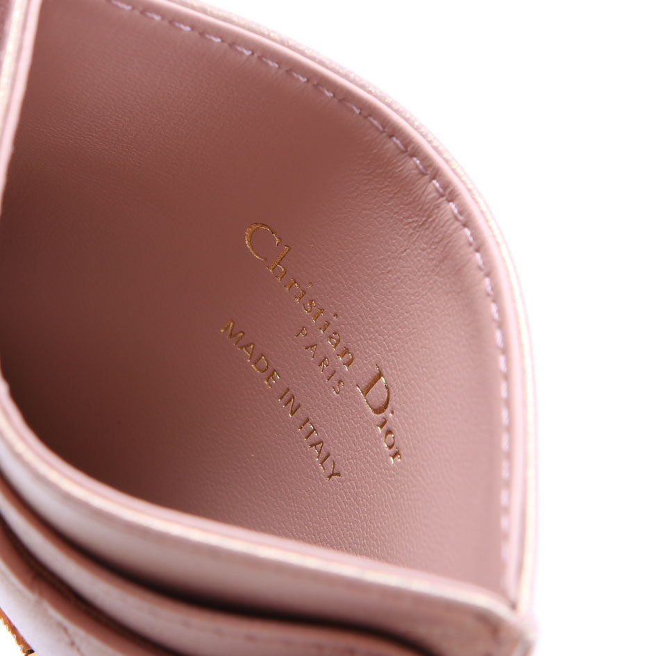 Christian Dior Caro Freesia Card Holder Champagne