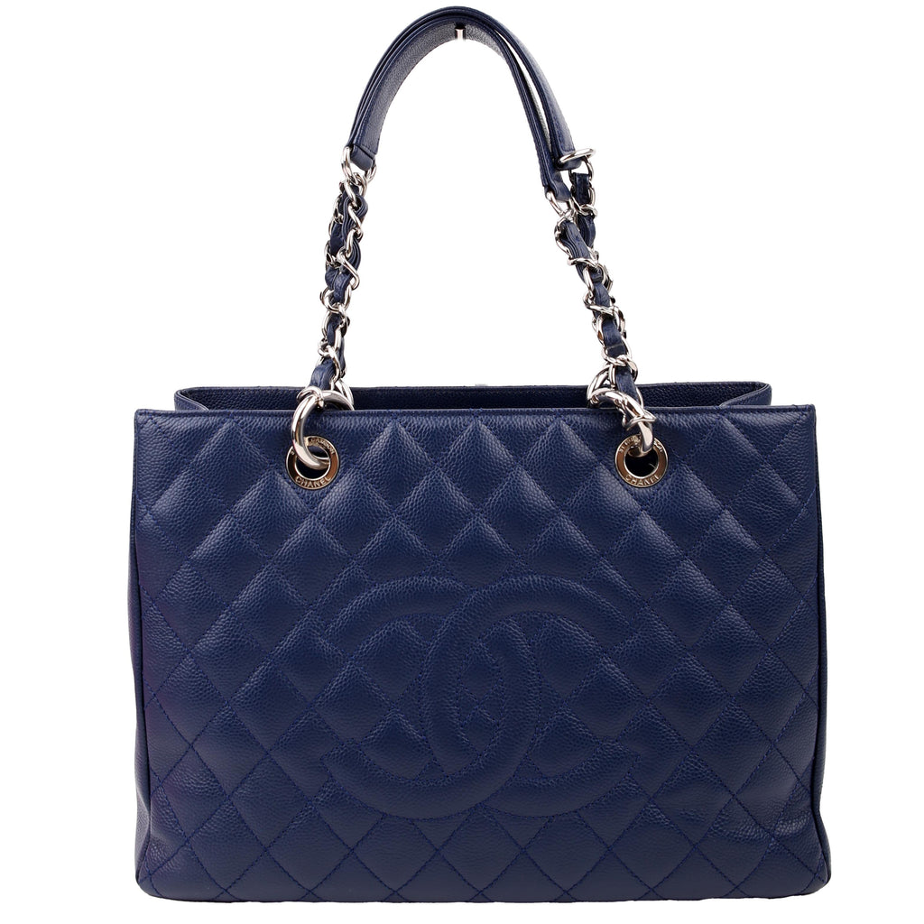 Chanel Grand Shopping Tote Caviar Blue