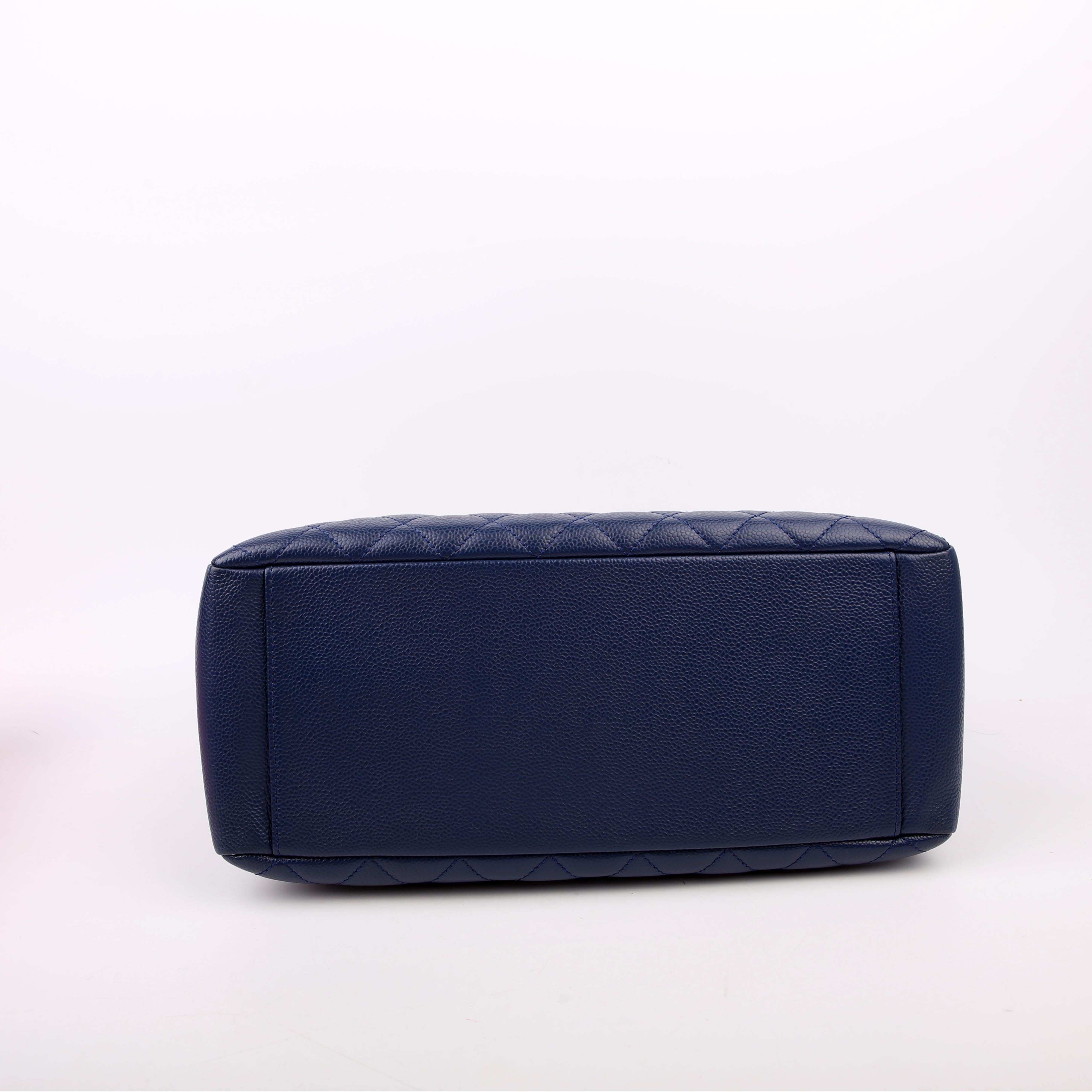 Chanel Grand Shopping Tote Caviar Blue