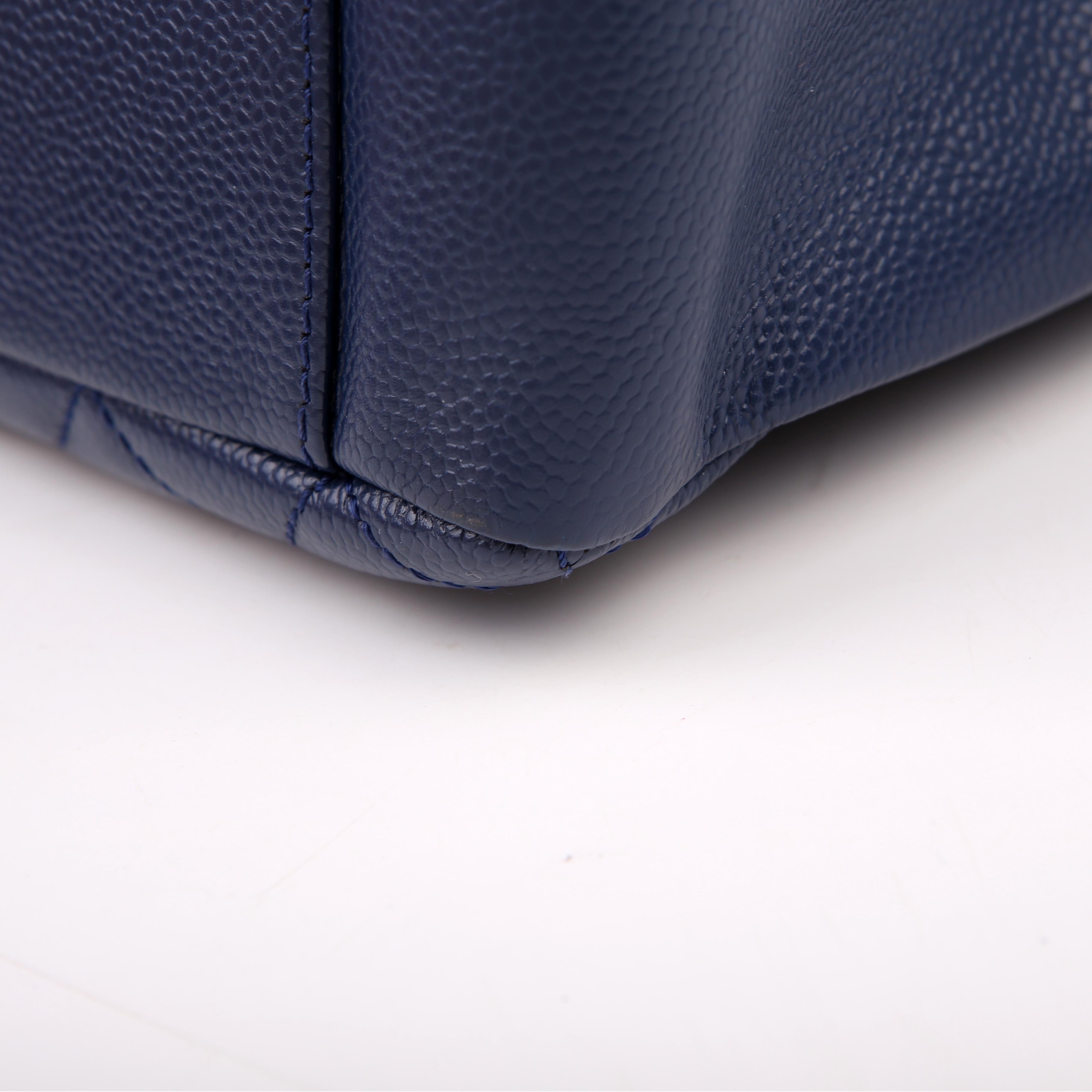 Chanel Grand Shopping Tote Caviar Blue