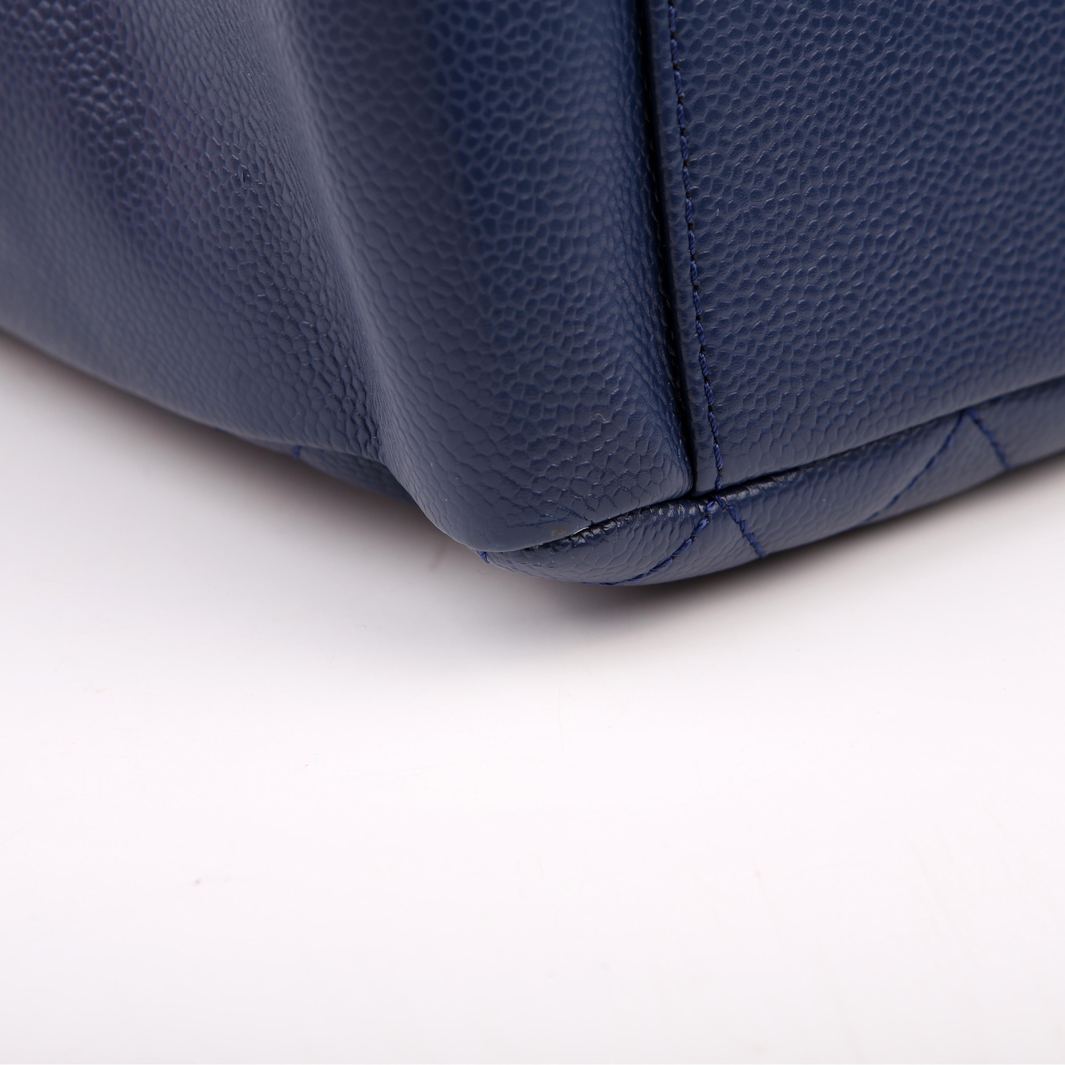 Chanel Grand Shopping Tote Caviar Blue