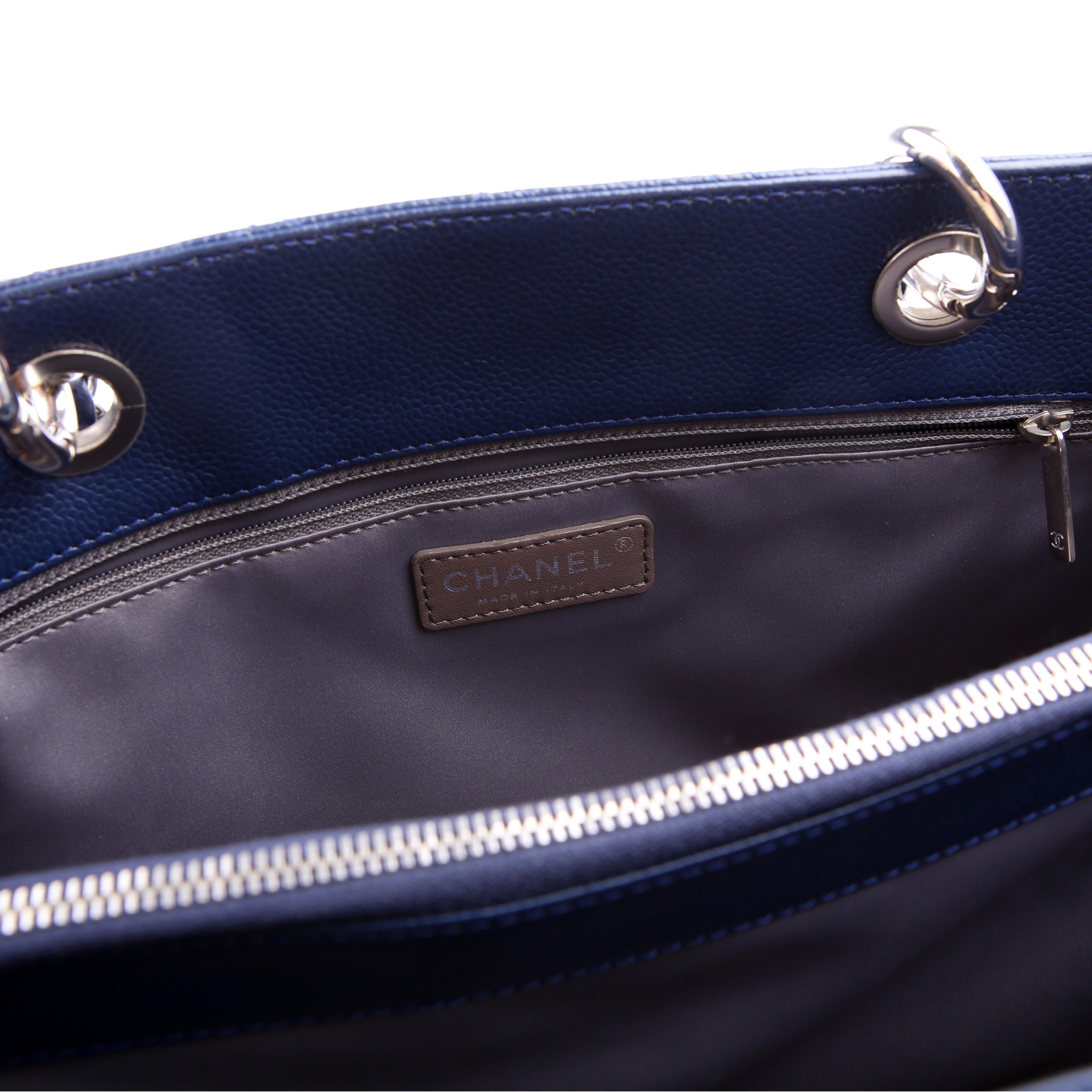 Chanel Grand Shopping Tote Caviar Blue