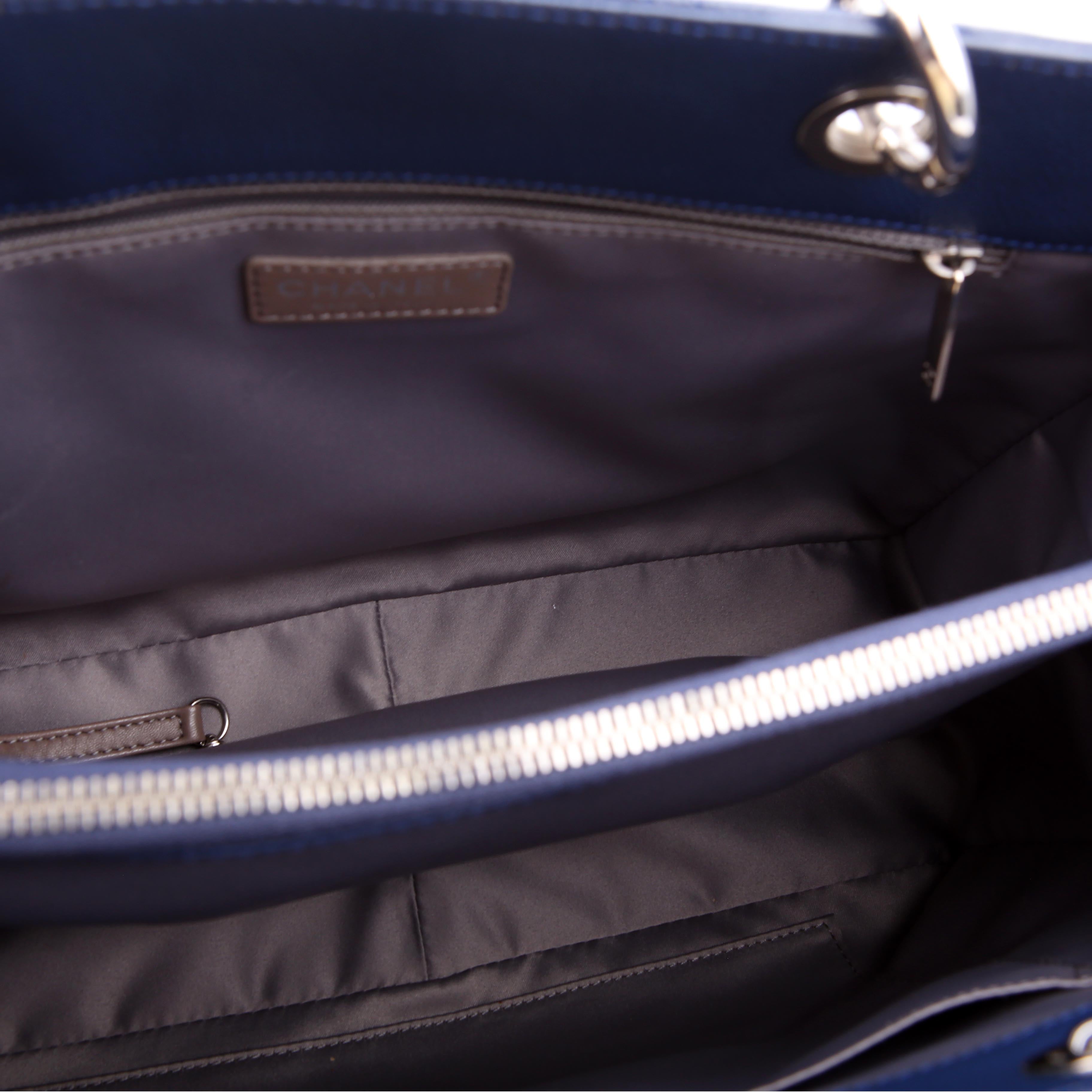 Chanel Grand Shopping Tote Caviar Blue