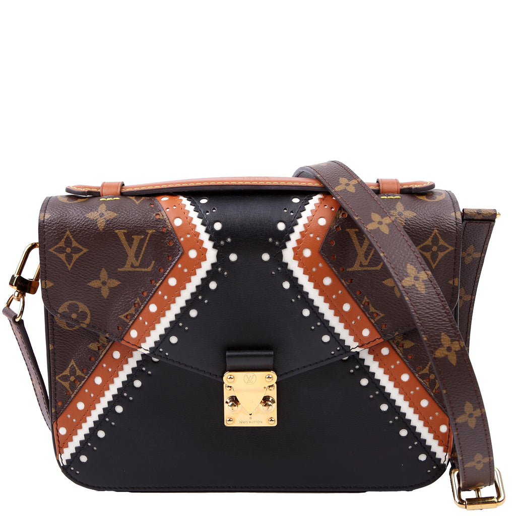 Louis Vuitton Pochette Metis Monogram Brogue Black/Brown