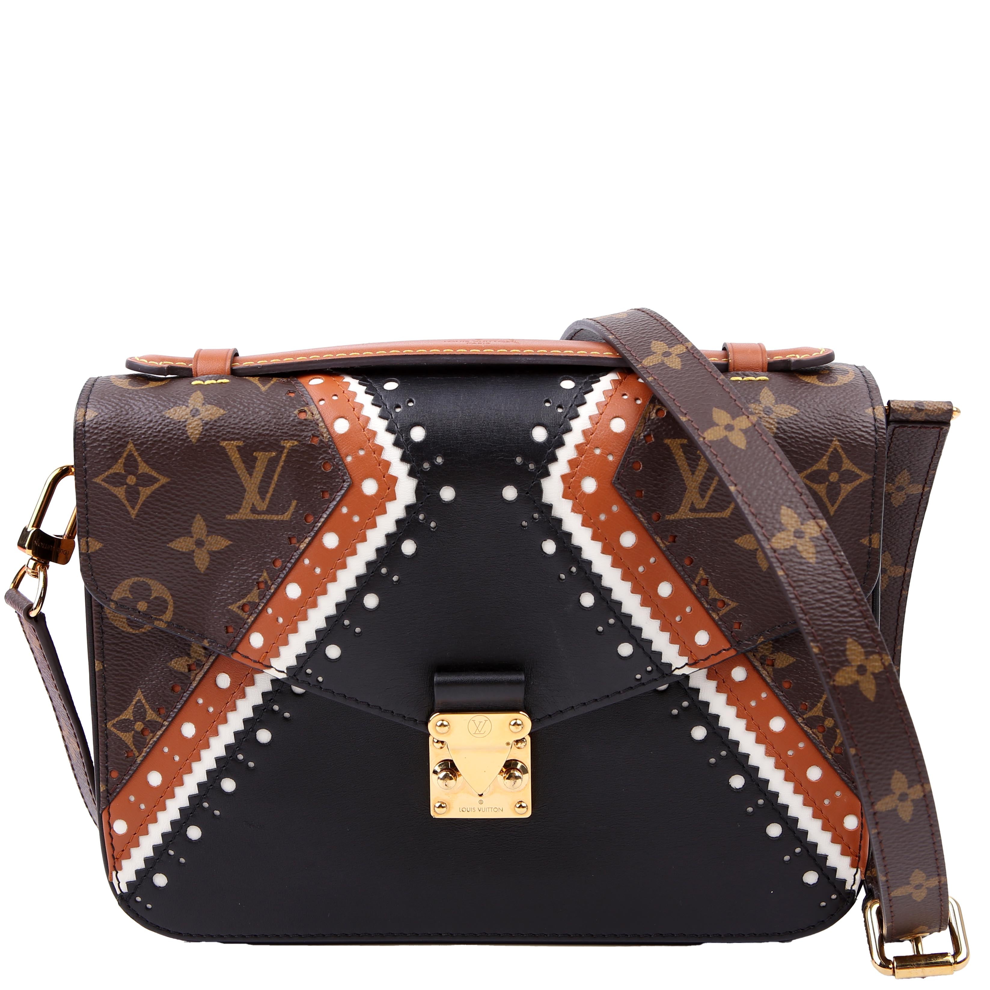 Louis Vuitton Pochette Metis Monogram Brogue Black/Brown