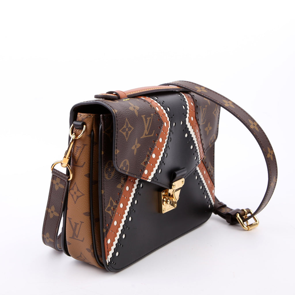 Louis Vuitton Pochette Metis Monogram Brogue Black/Brown