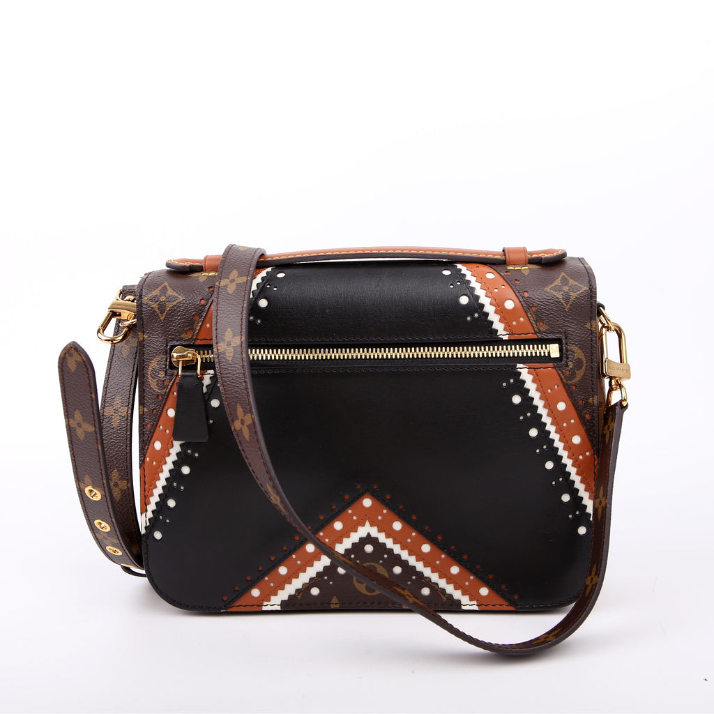 Louis Vuitton Pochette Metis Monogram Brogue Black/Brown