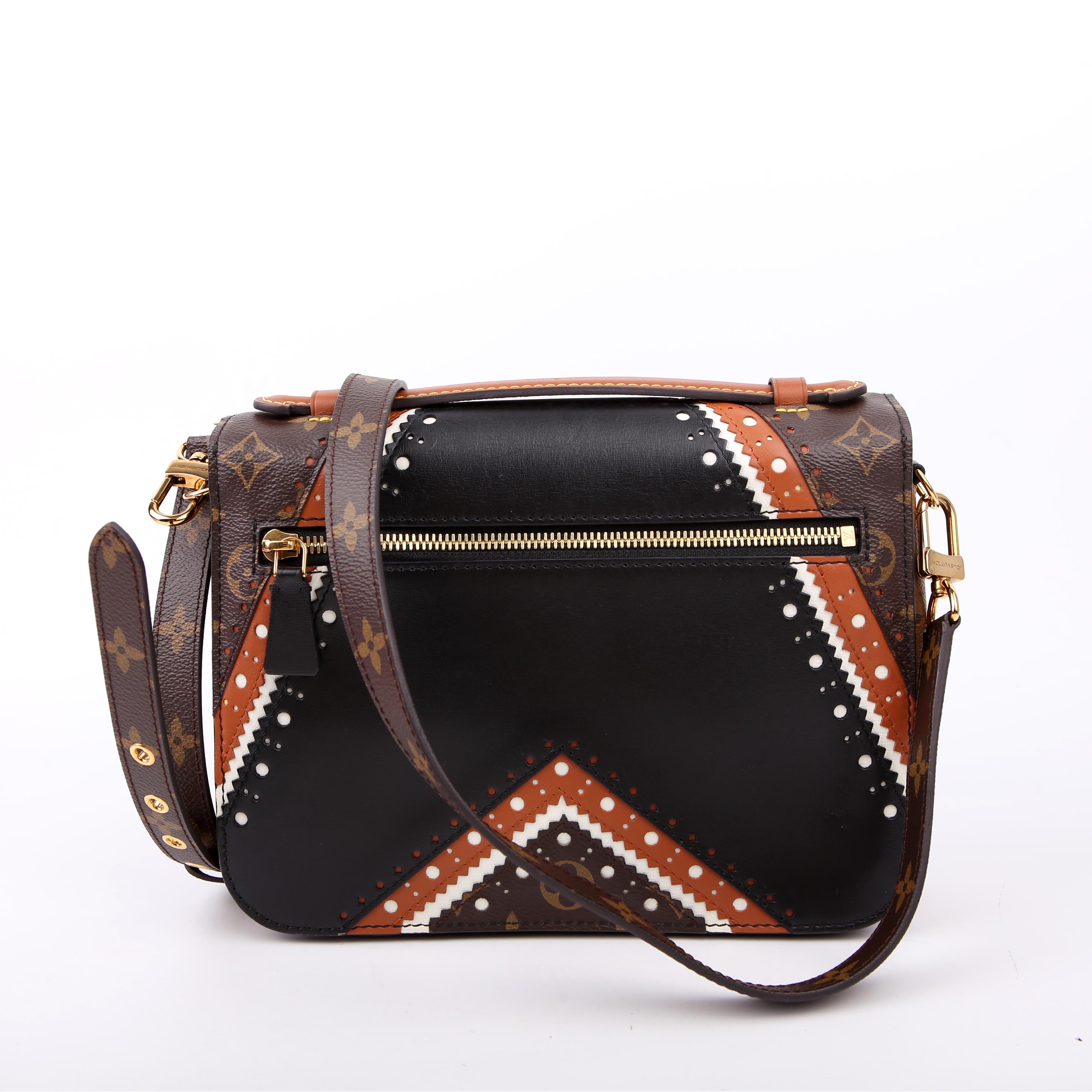 Louis Vuitton Pochette Metis Monogram Brogue Black/Brown