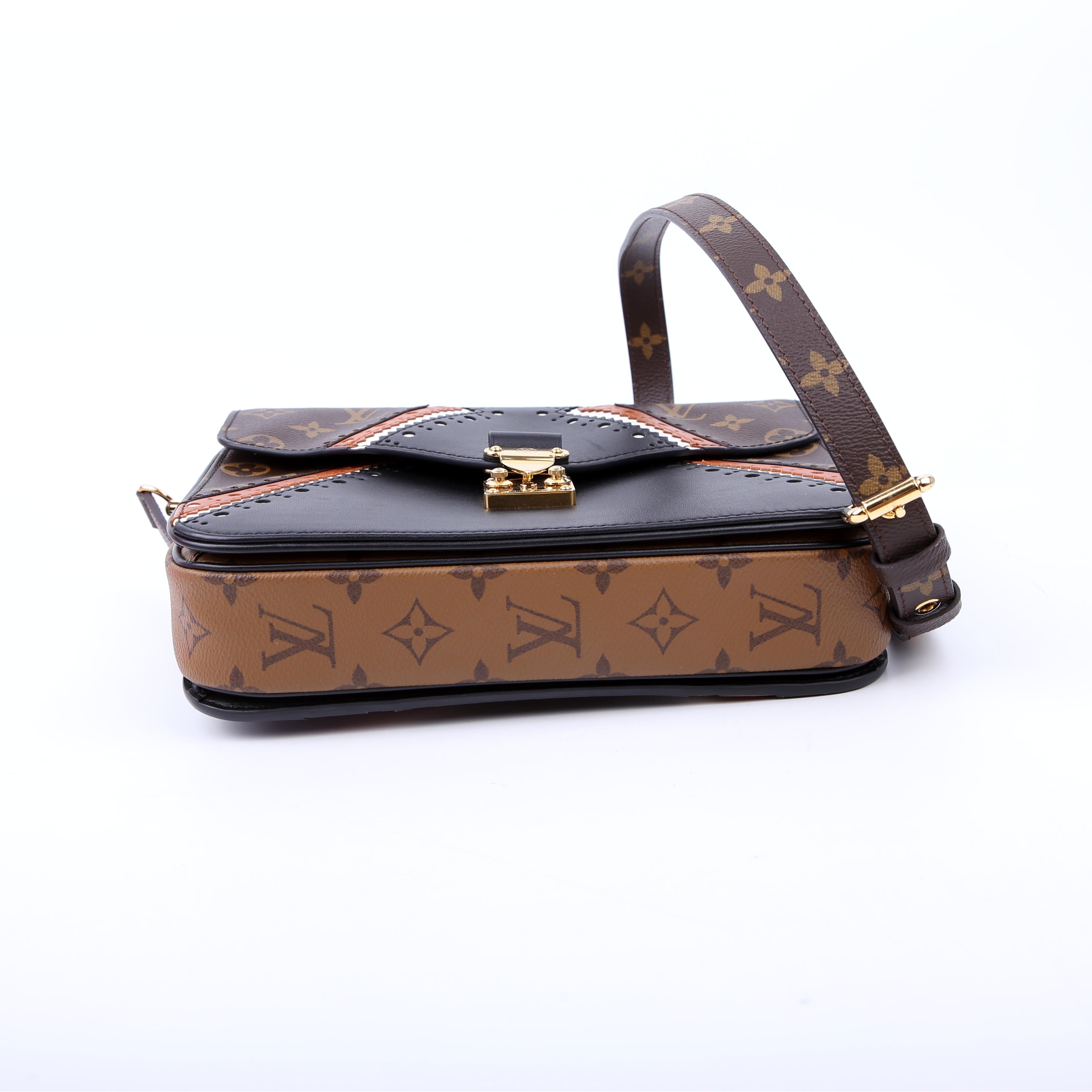 Louis Vuitton Pochette Metis Monogram Brogue Black/Brown