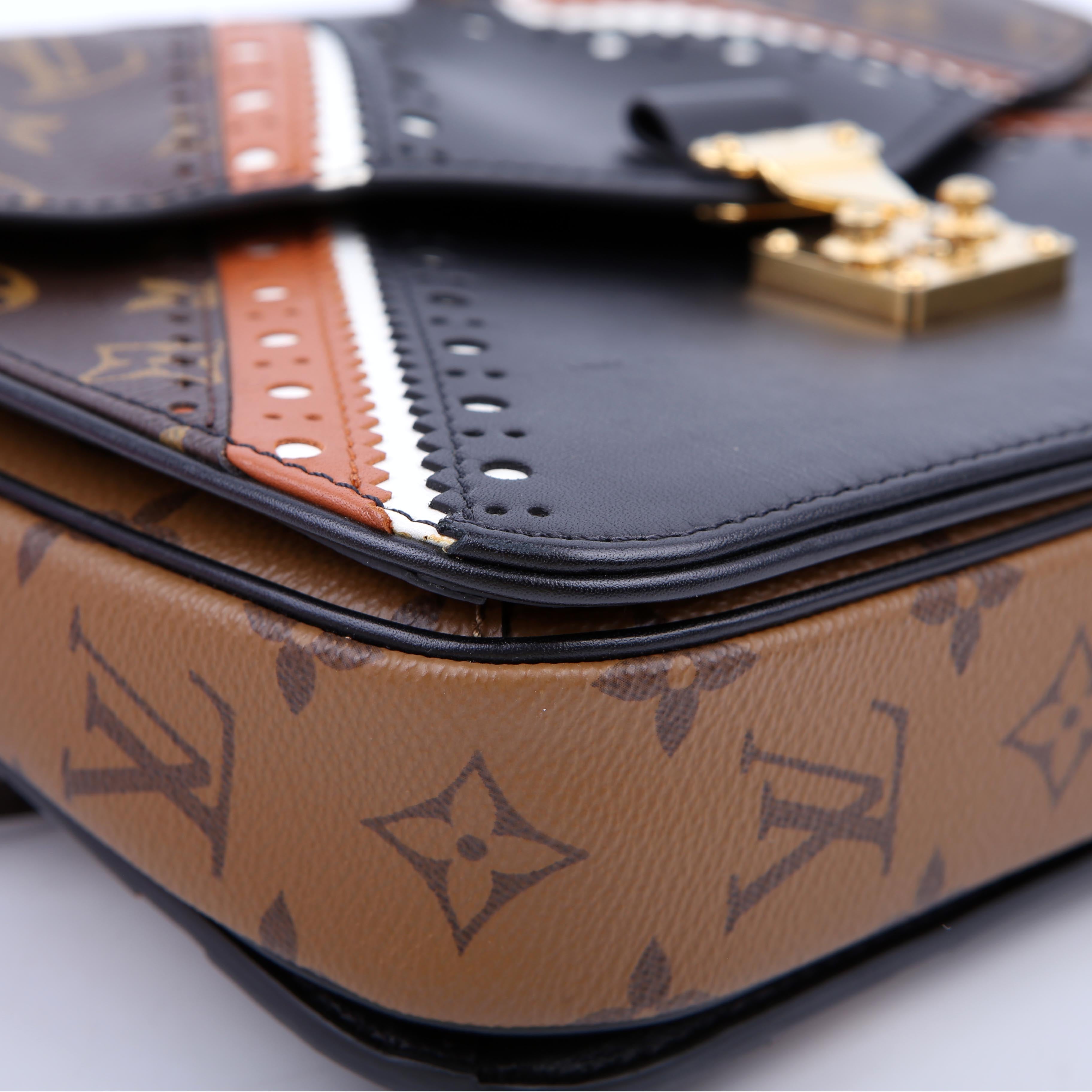 Louis Vuitton Pochette Metis Monogram Brogue Black/Brown