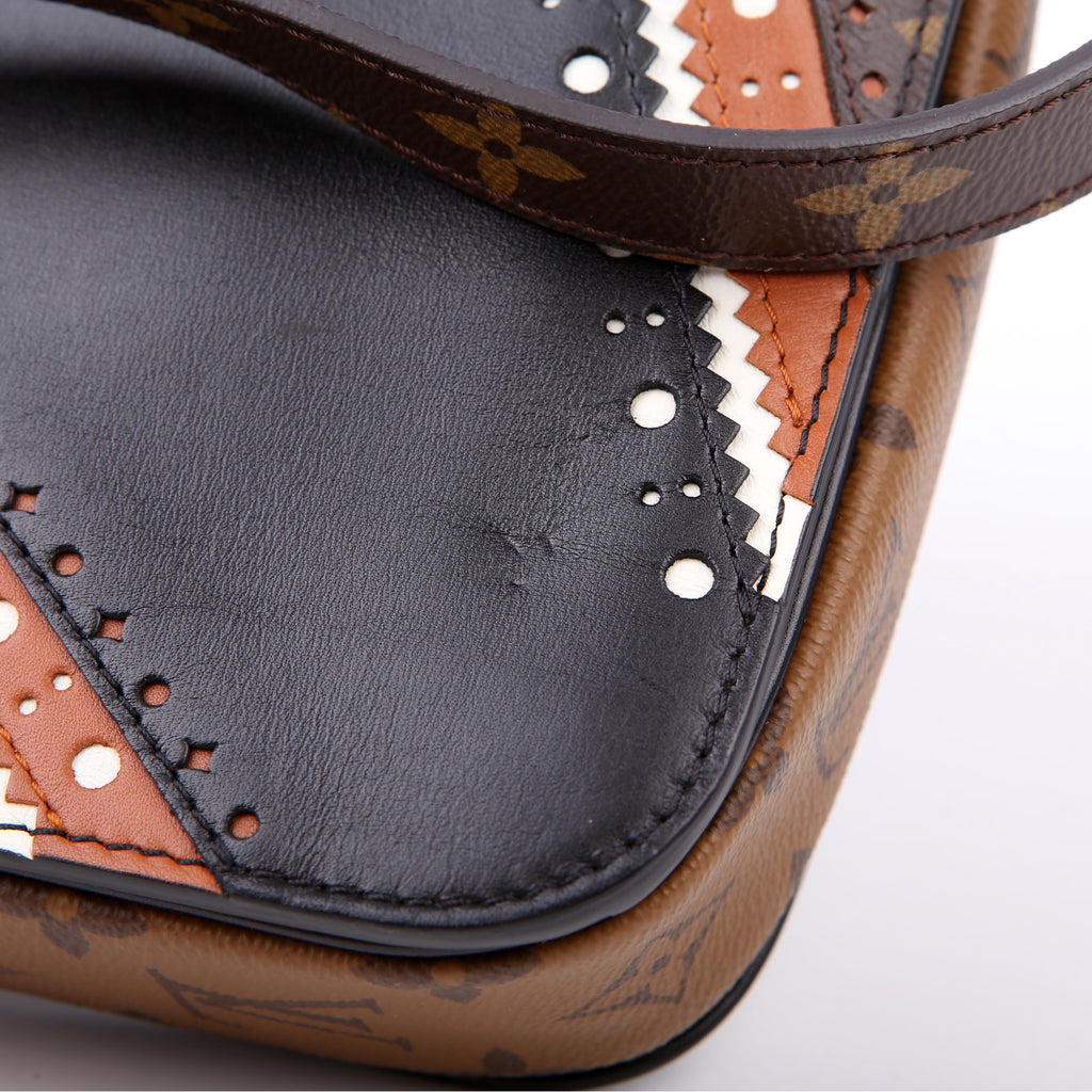 Louis Vuitton Pochette Metis Monogram Brogue Black/Brown