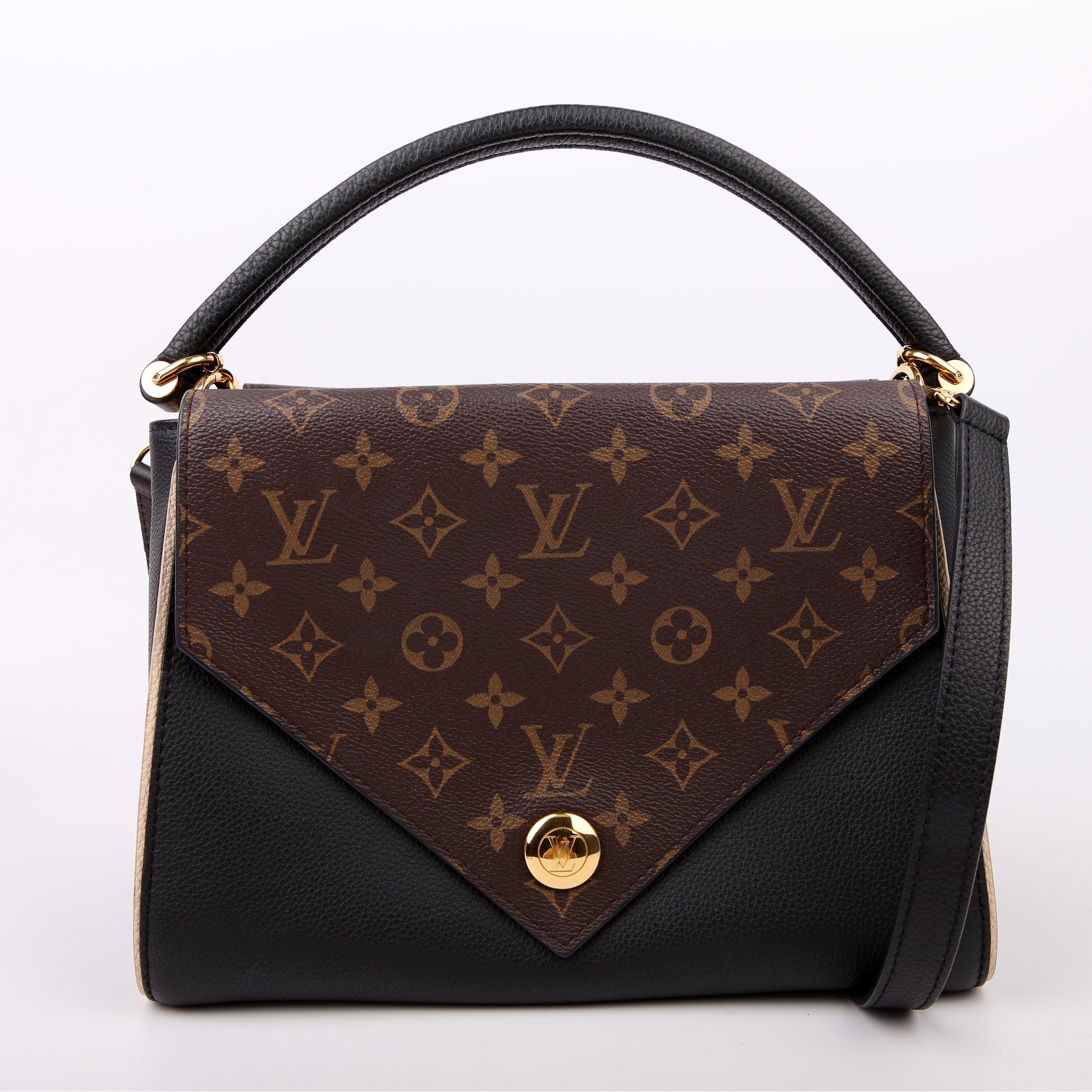 Louis Vuitton Double V Leather Black