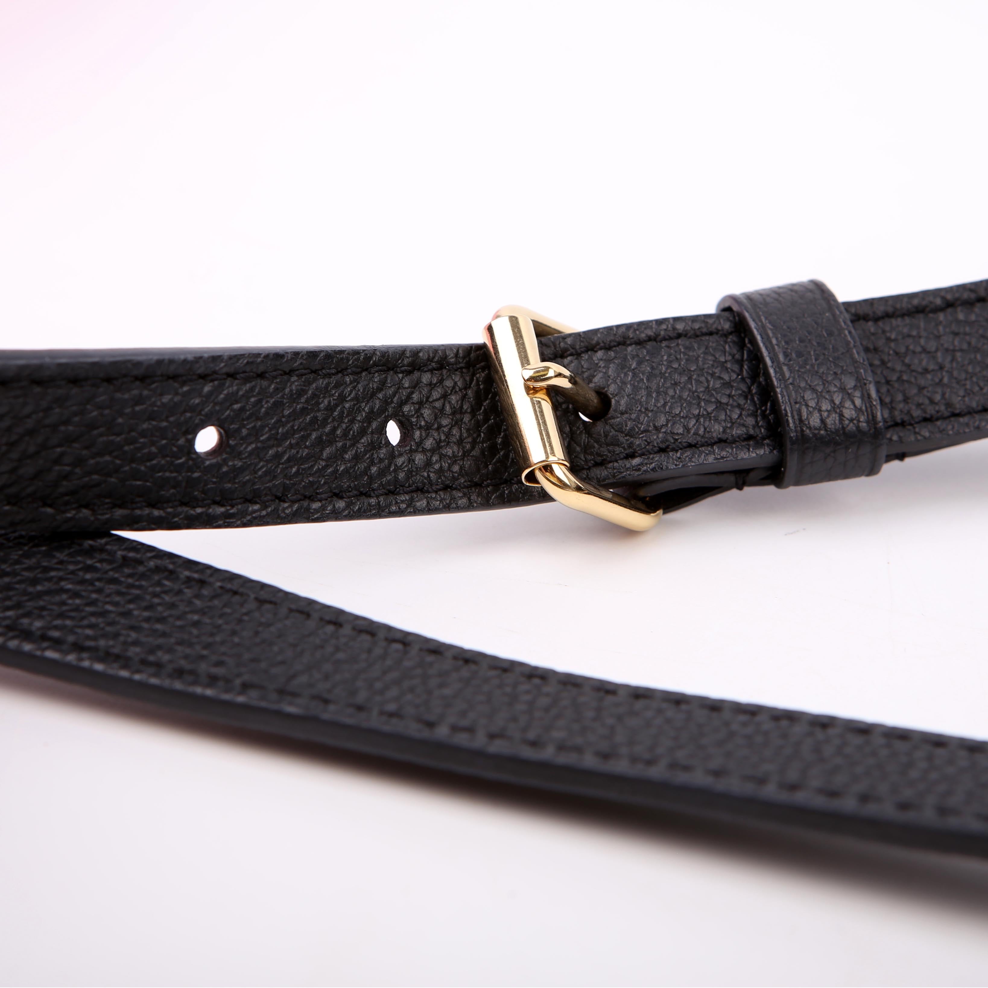 Louis Vuitton Double V Leather Black