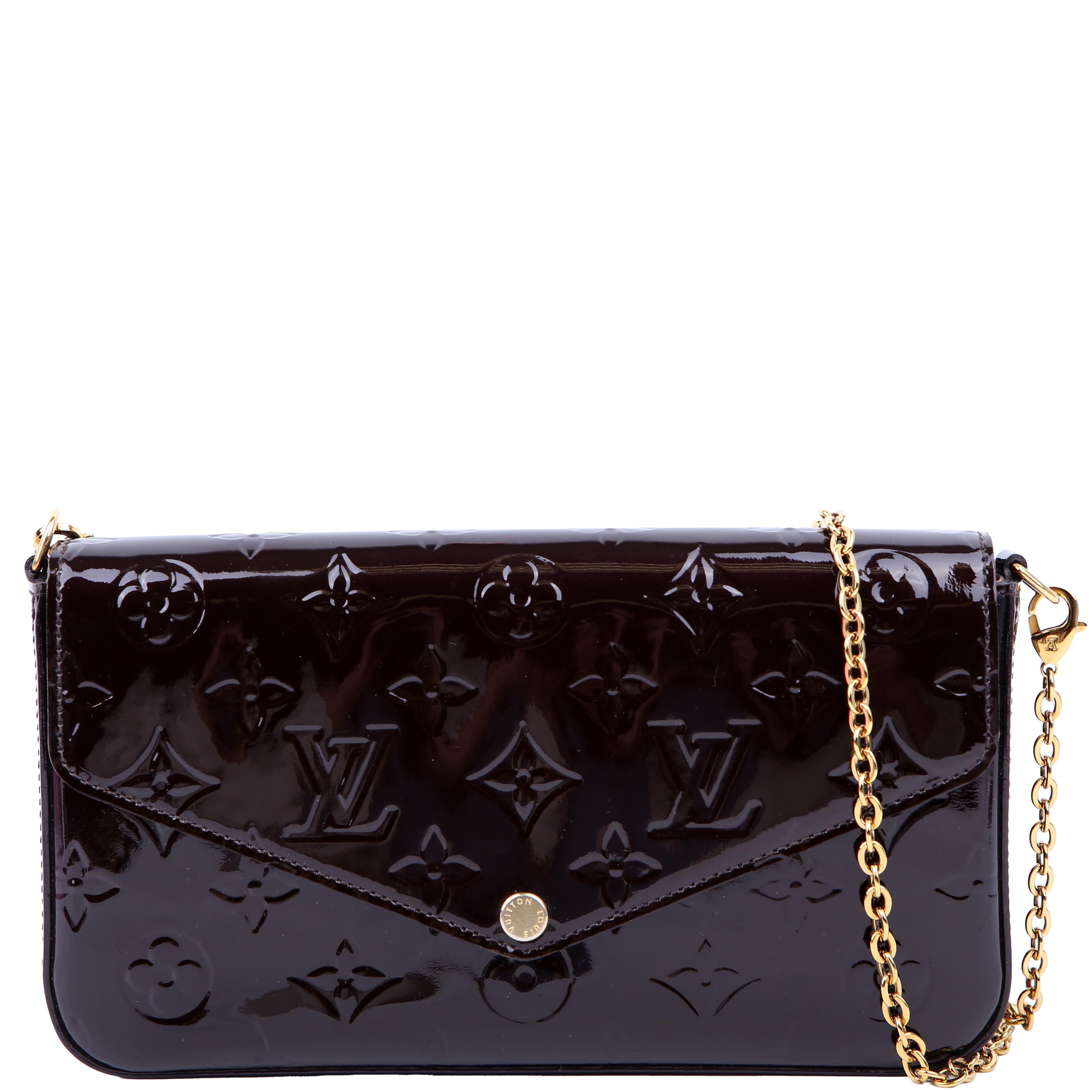 Louis Vuitton Pochette Felicie Vernis Dark Purple