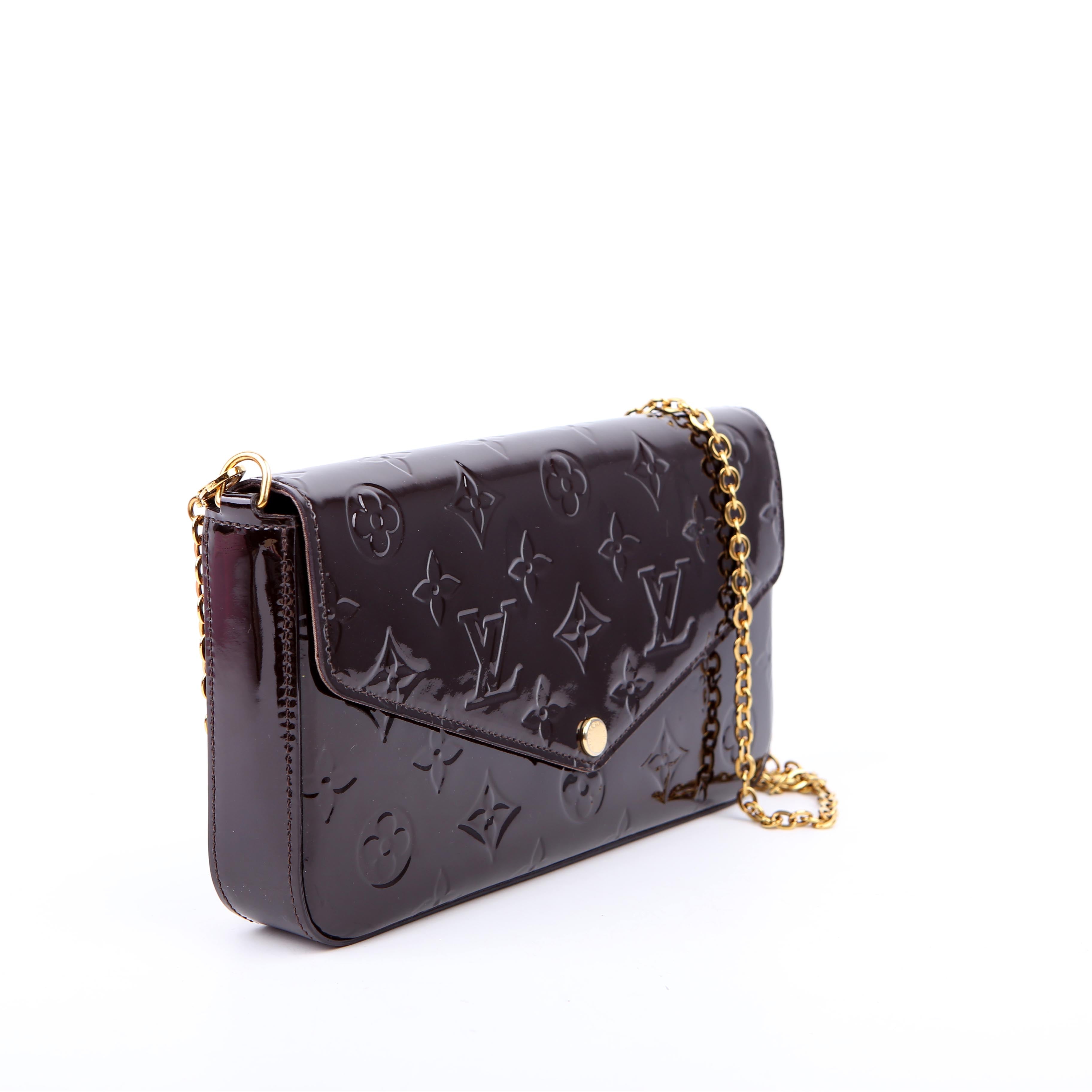 Louis Vuitton Pochette Felicie Vernis Dark Purple
