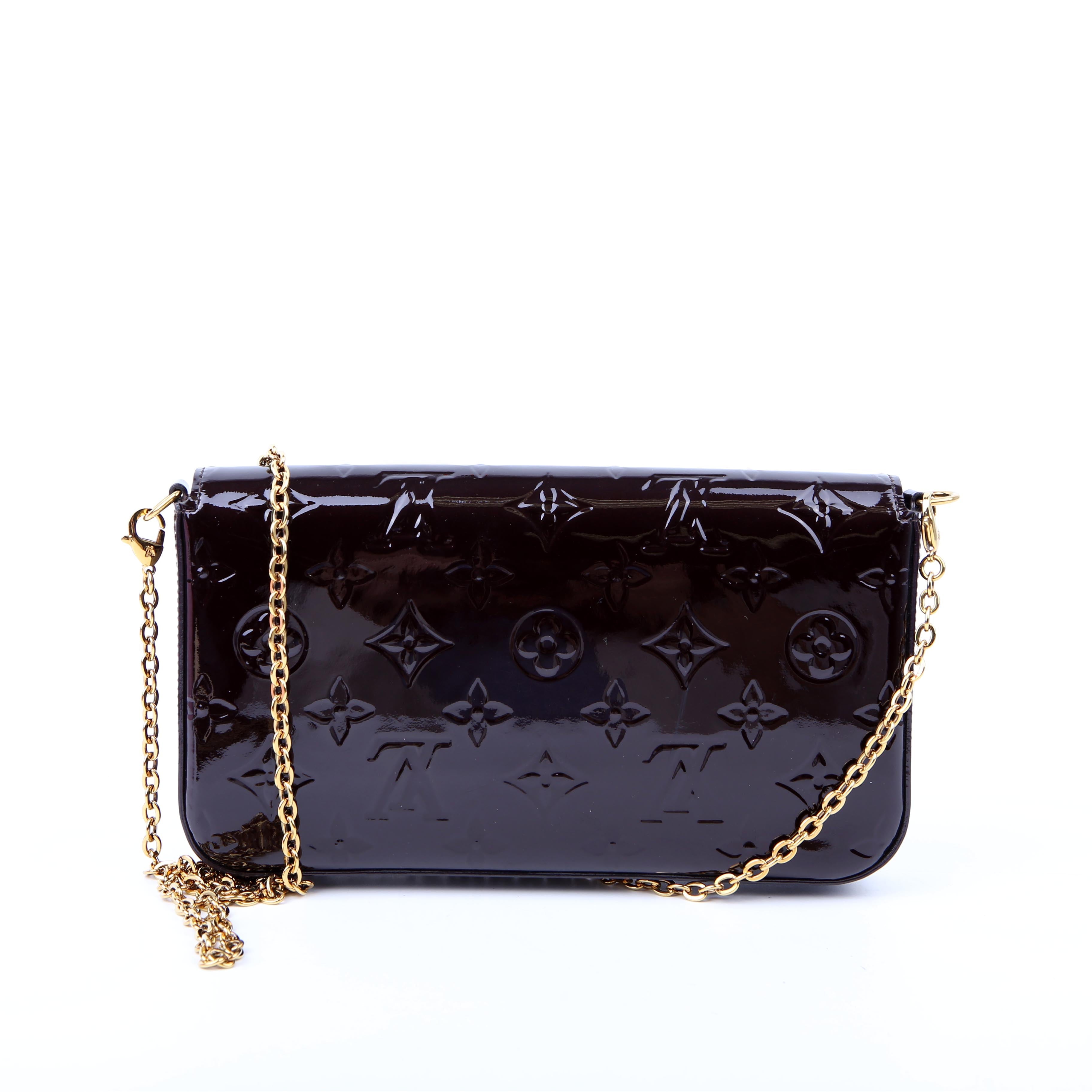 Louis Vuitton Pochette Felicie Vernis Dark Purple