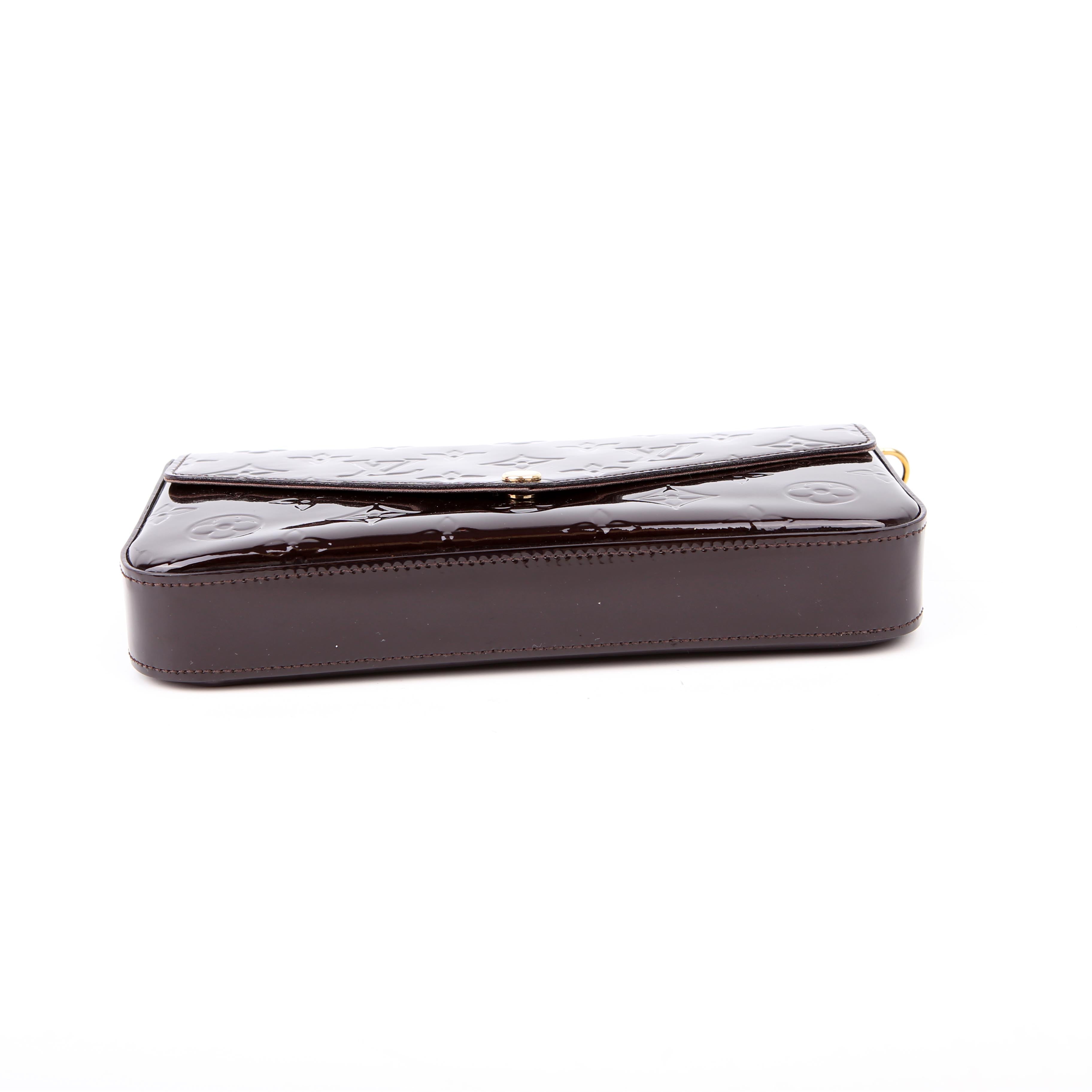 Louis Vuitton Pochette Felicie Vernis Dark Purple