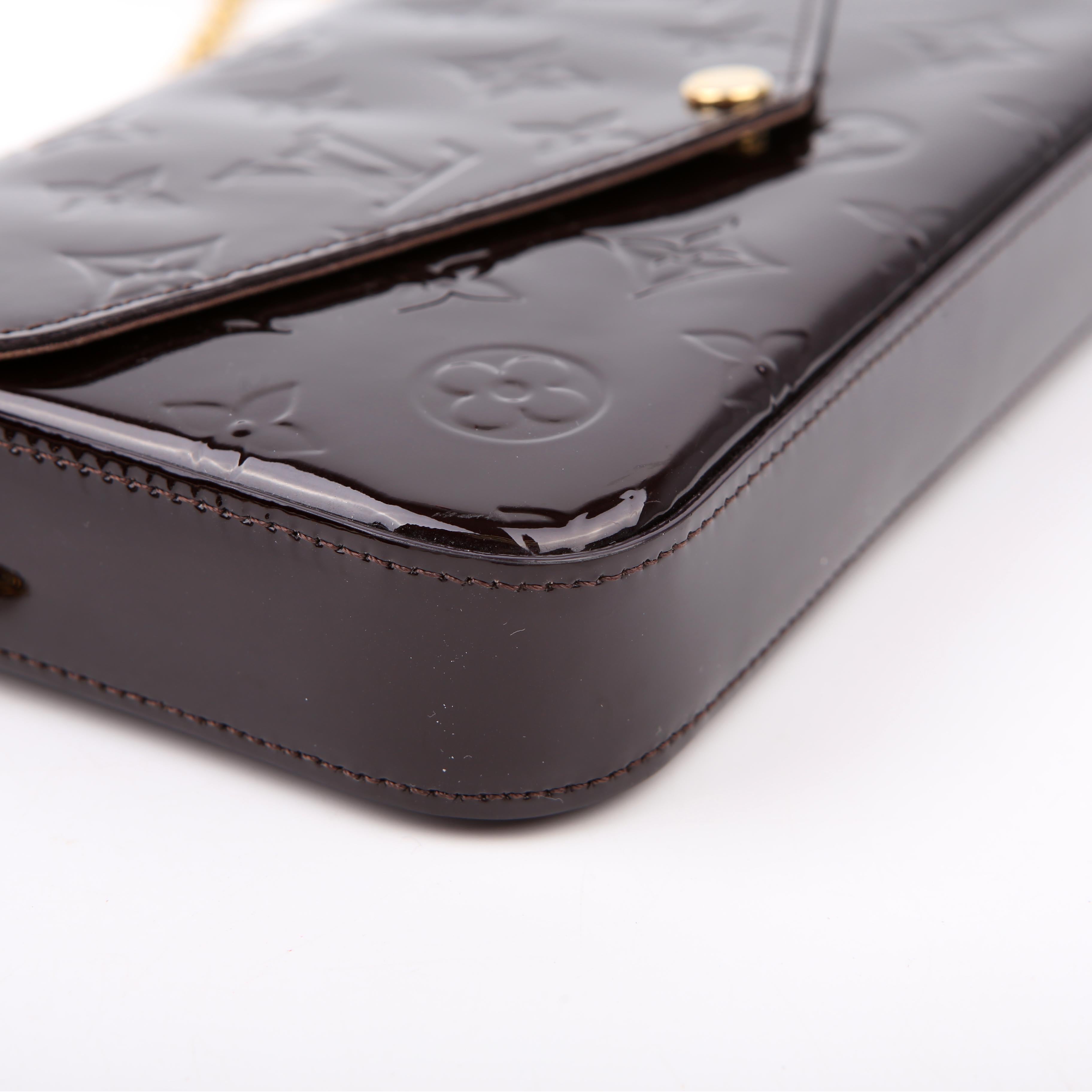 Louis Vuitton Pochette Felicie Vernis Dark Purple