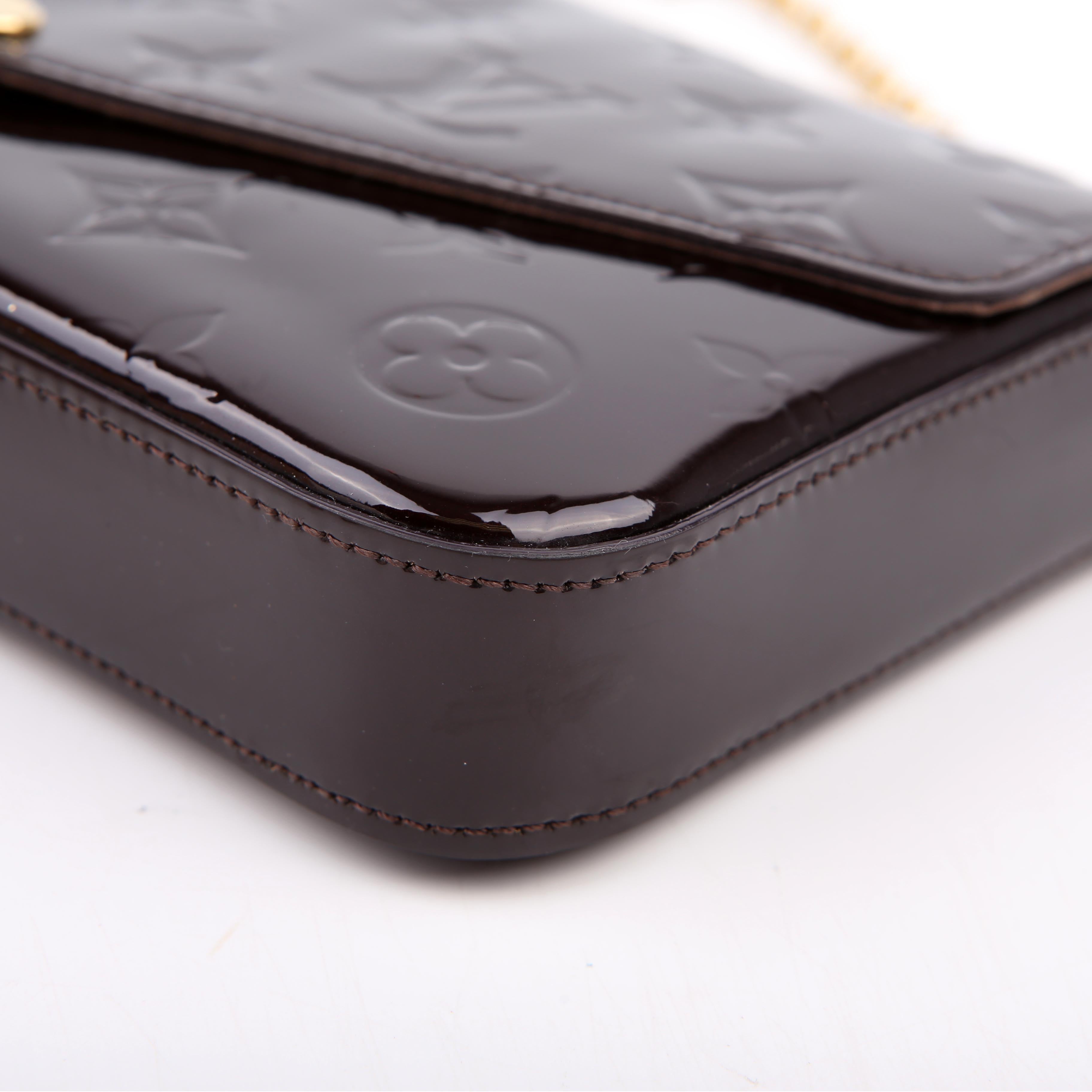 Louis Vuitton Pochette Felicie Vernis Dark Purple
