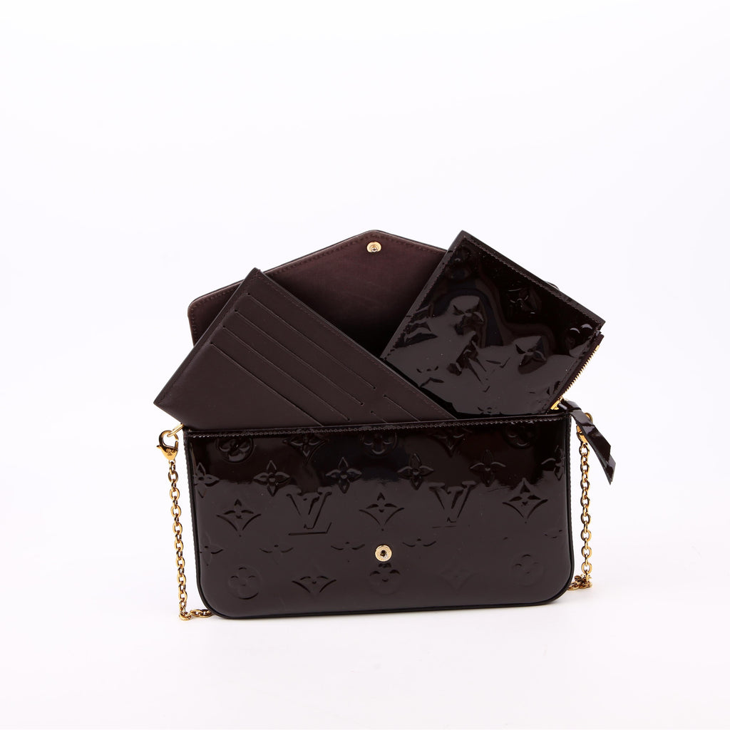 Louis Vuitton Pochette Felicie Vernis Dark Purple