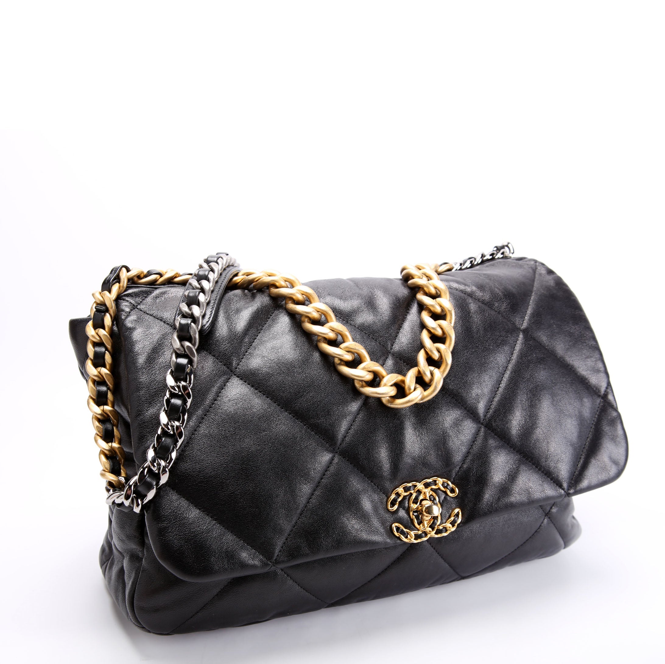 Chanel Quilted Goatskin 19 Maxi Flap 29M