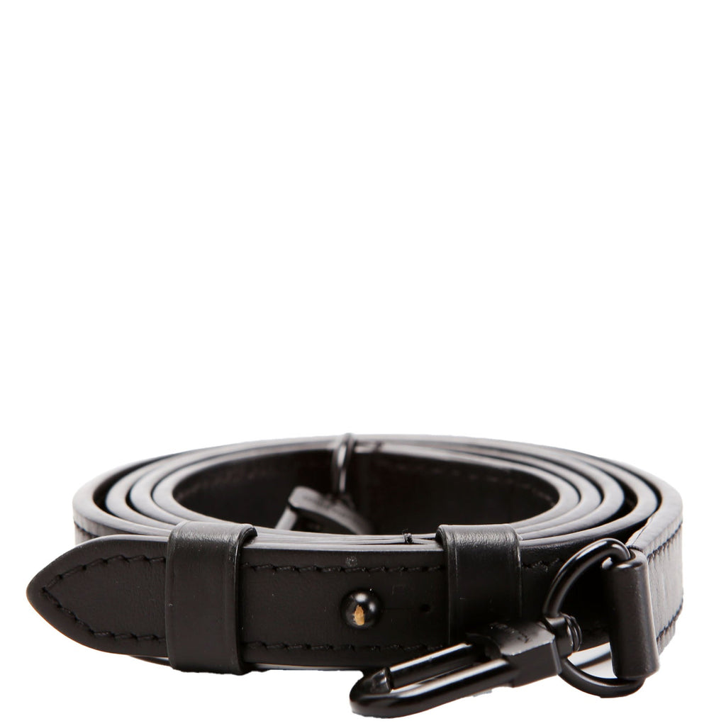 Louis Vuitton S Lock Leather Adjustable Strap Black