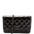 Chanel Woc Quilted Shiny Calfskin So Black RFID