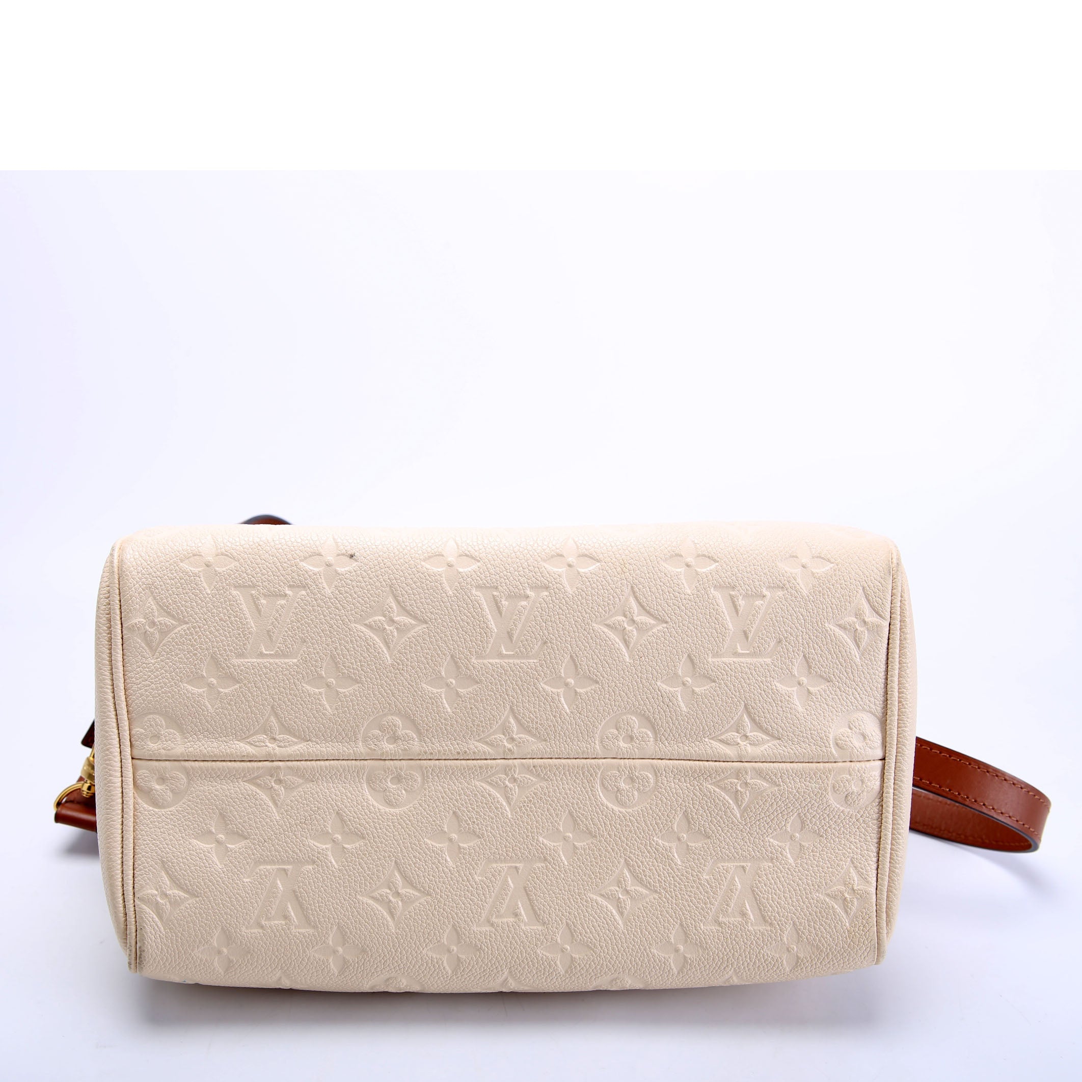 Louis Vuitton Speedy 25 Bandouliere Empreinte NM Cream