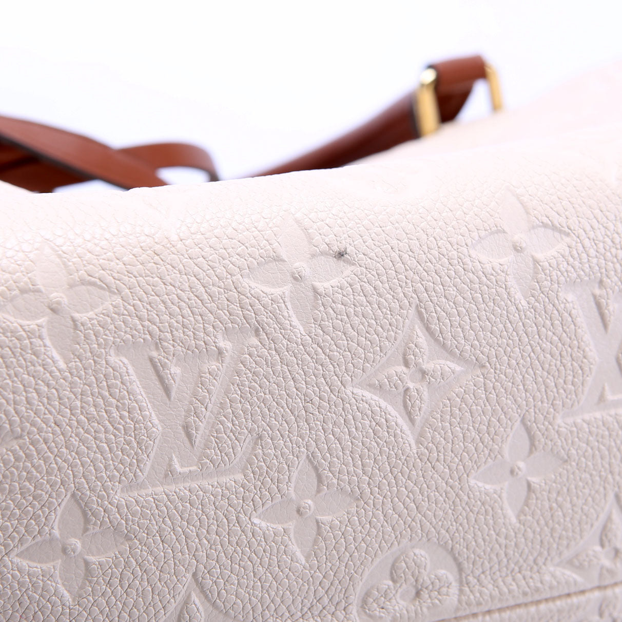 Louis Vuitton Speedy 25 Bandouliere Empreinte NM Cream