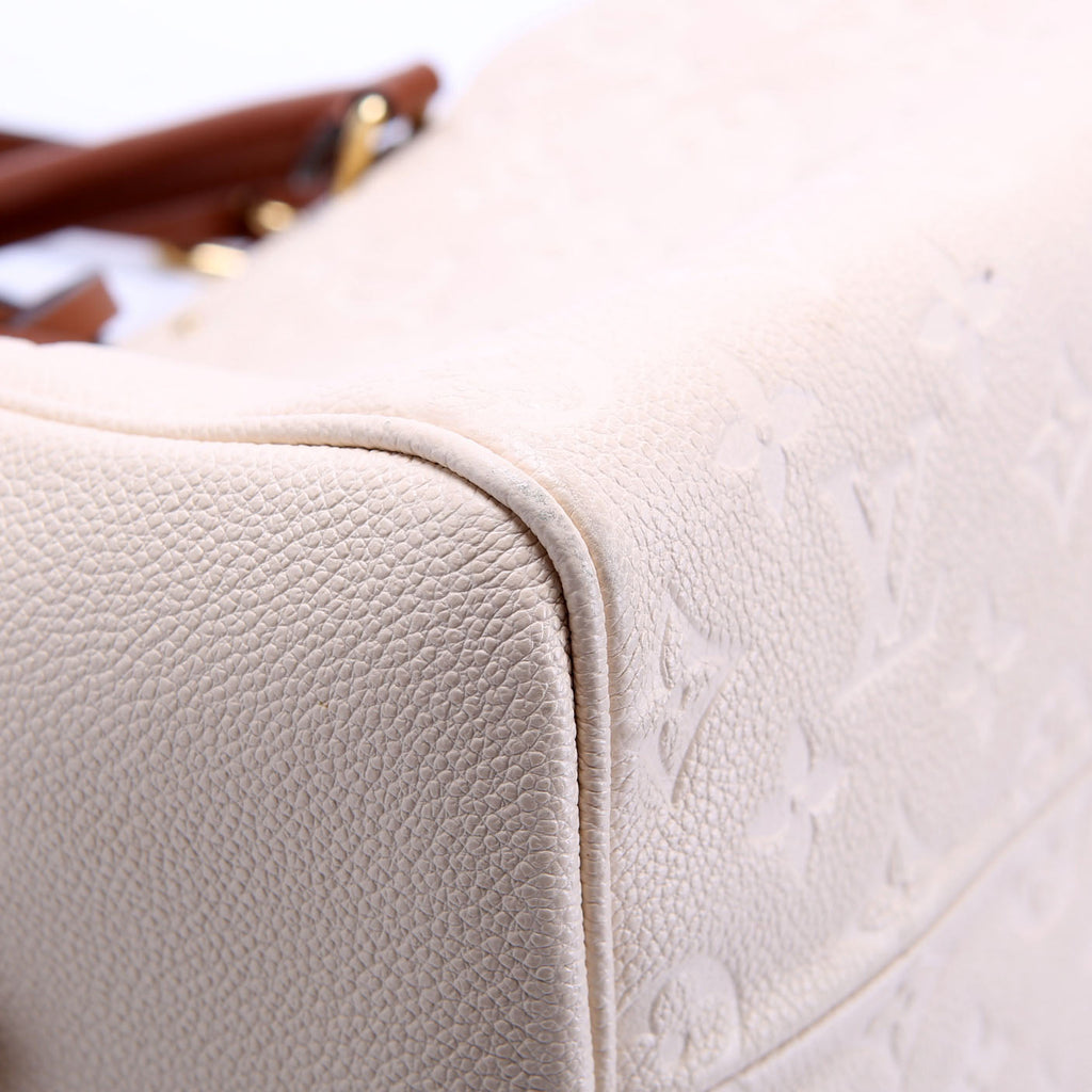 Louis Vuitton Speedy 25 Bandouliere Empreinte NM Cream