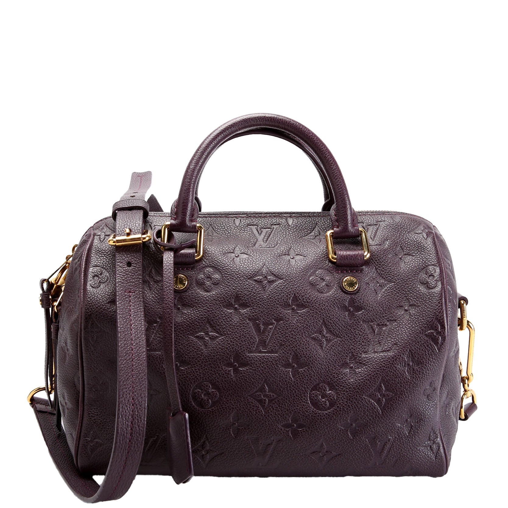 Louis Vuitton Speedy 25 With Strap Empreinte Purple