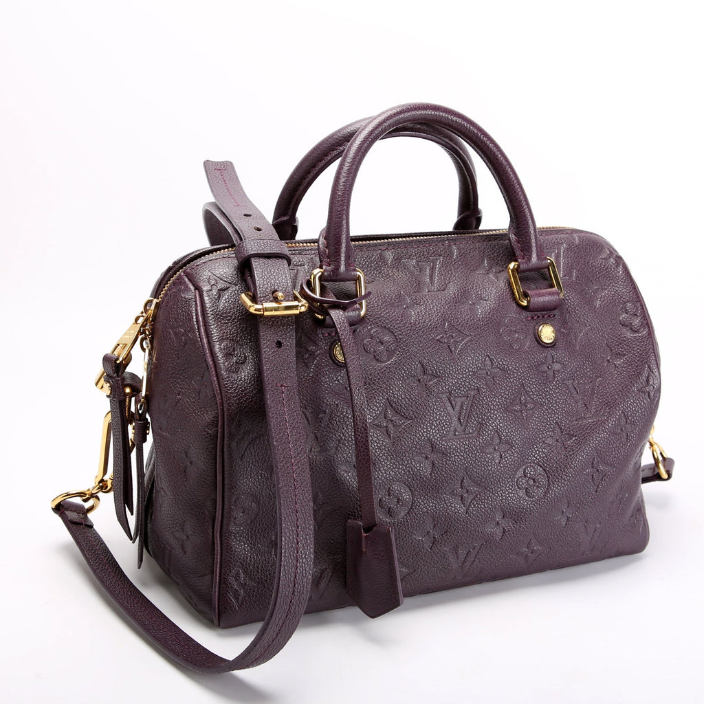 Louis Vuitton Speedy 25 With Strap Empreinte Purple