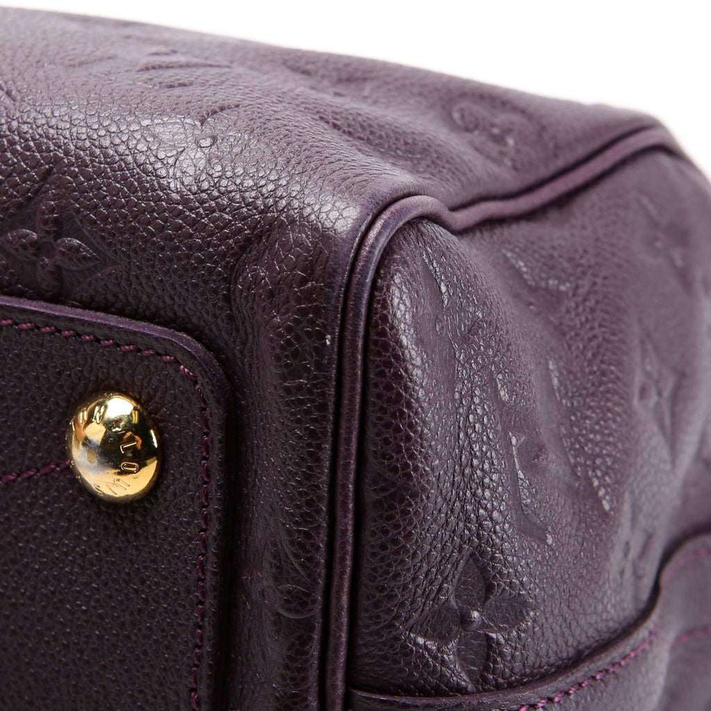Louis Vuitton Speedy 25 With Strap Empreinte Purple