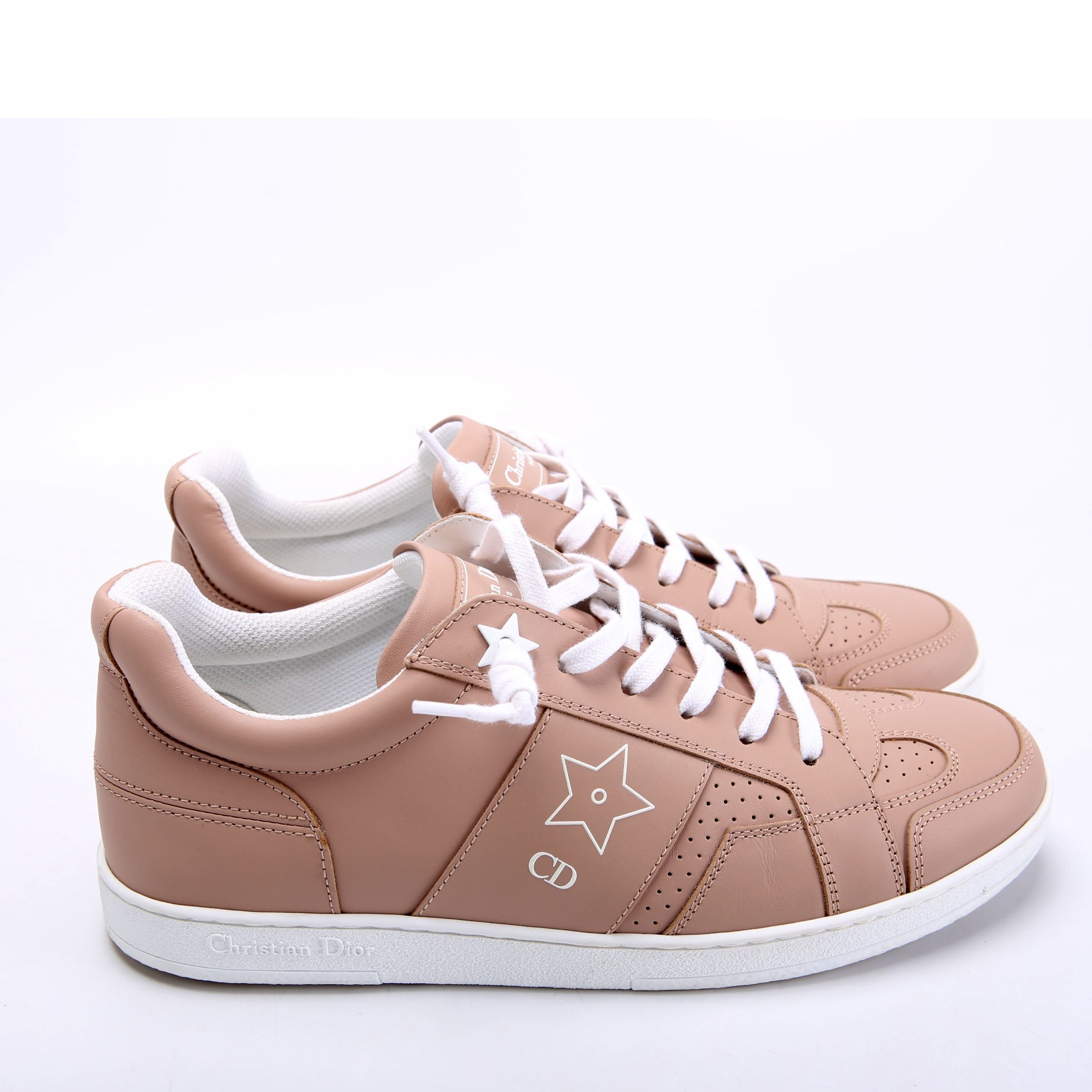 Christian Dior Star Sneakers Size 38 Tan