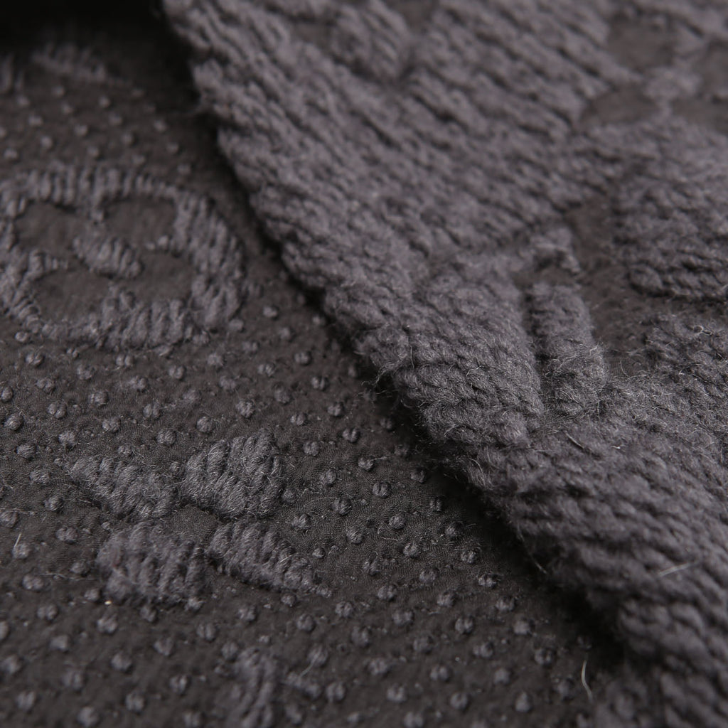 Louis Vuitton Logomania Wool/Silk Scarf Black