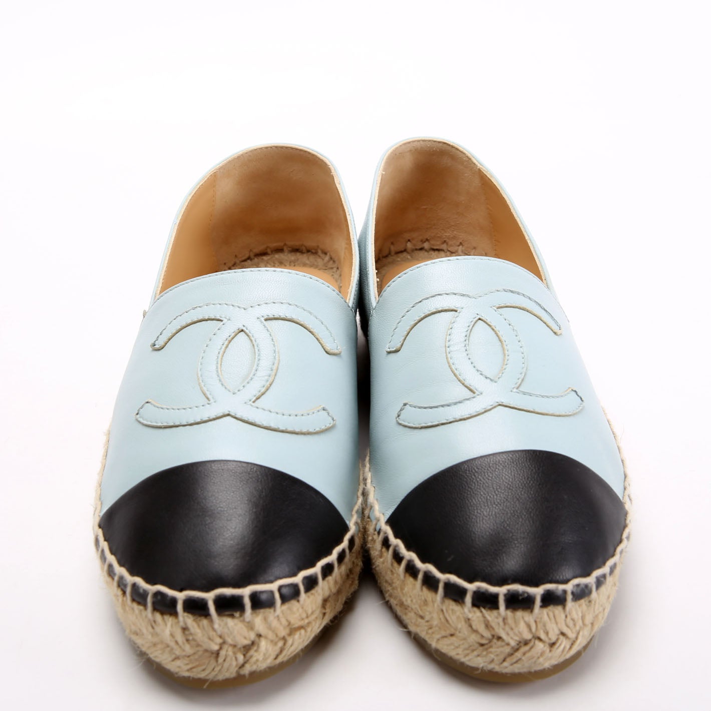 Chanel CC Espadrilles Size 36 Blue/Black