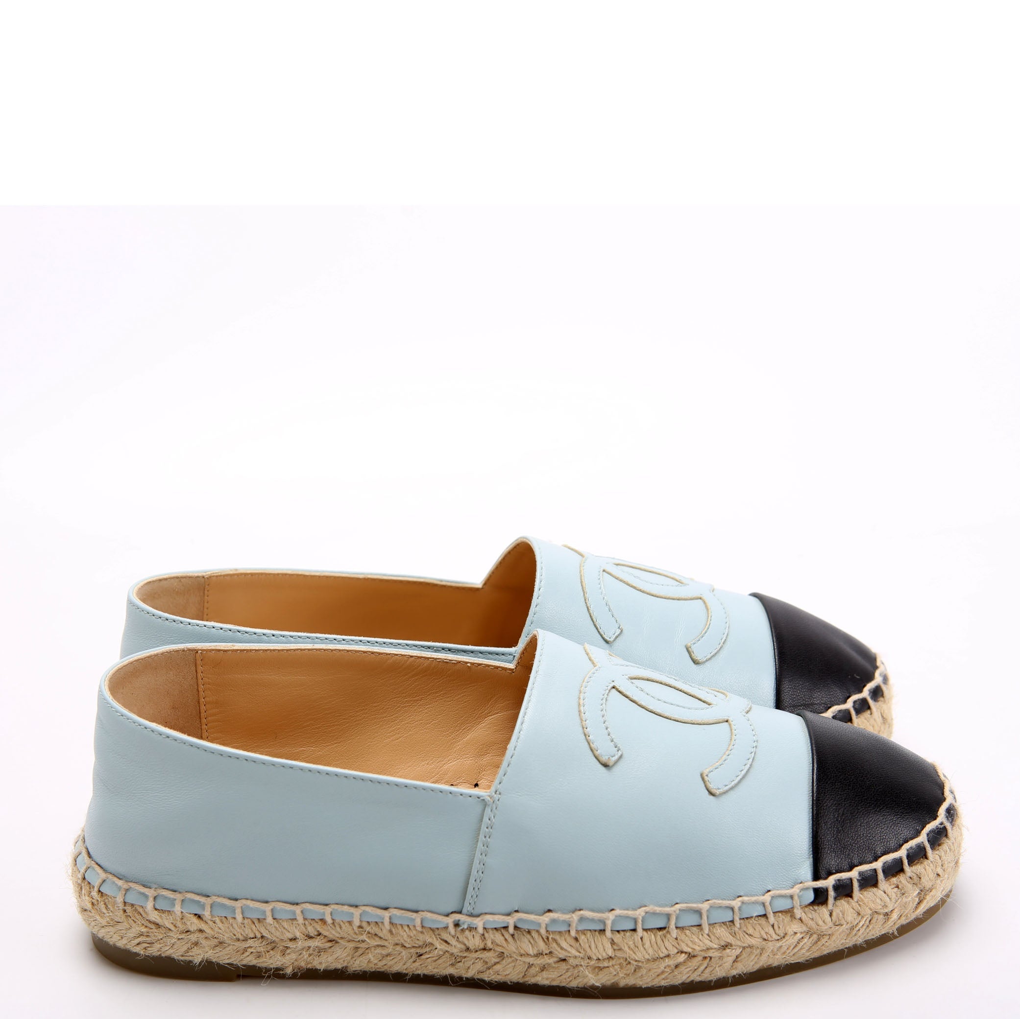 Chanel CC Espadrilles Size 36 Blue/Black