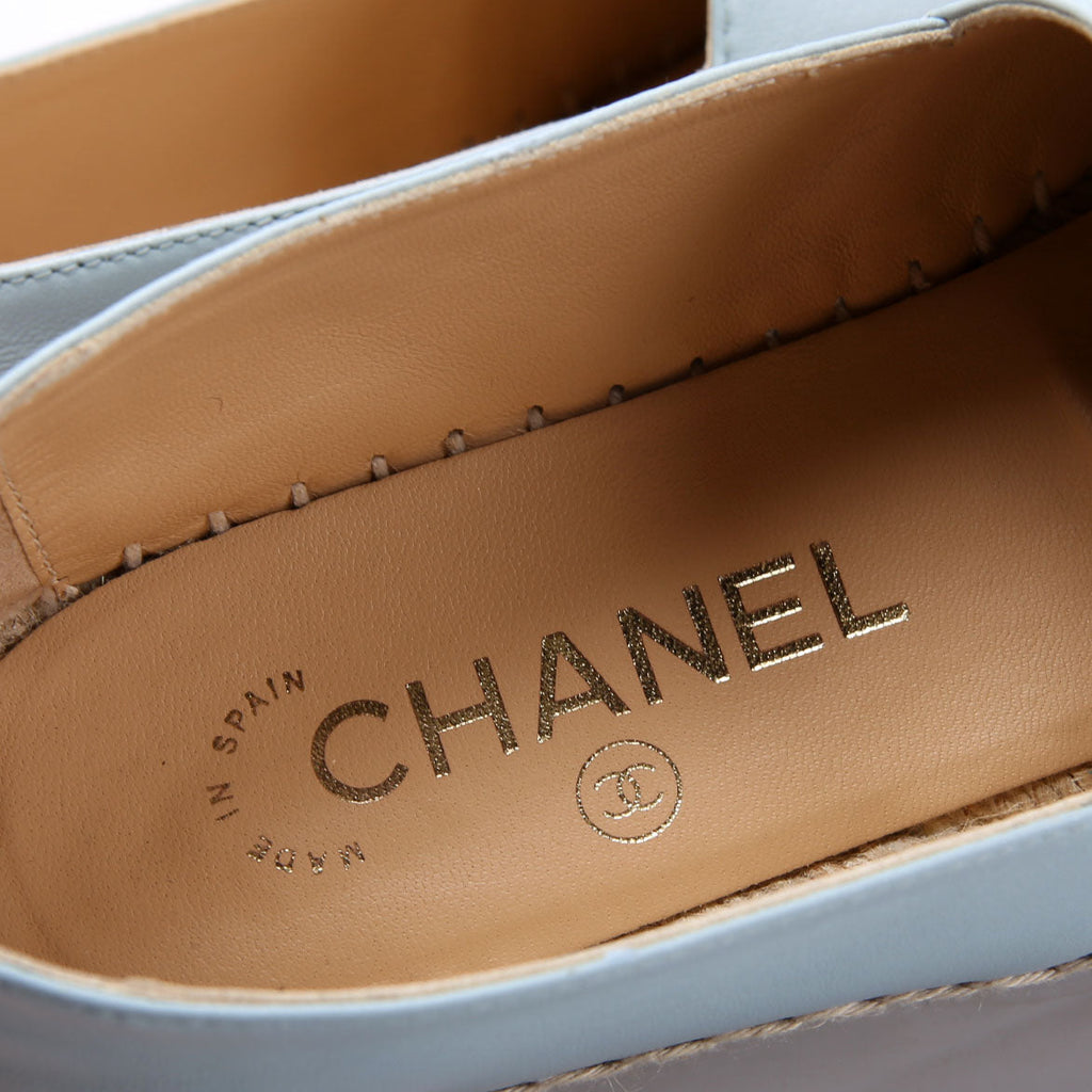 Chanel CC Espadrilles Size 36 Blue/Black