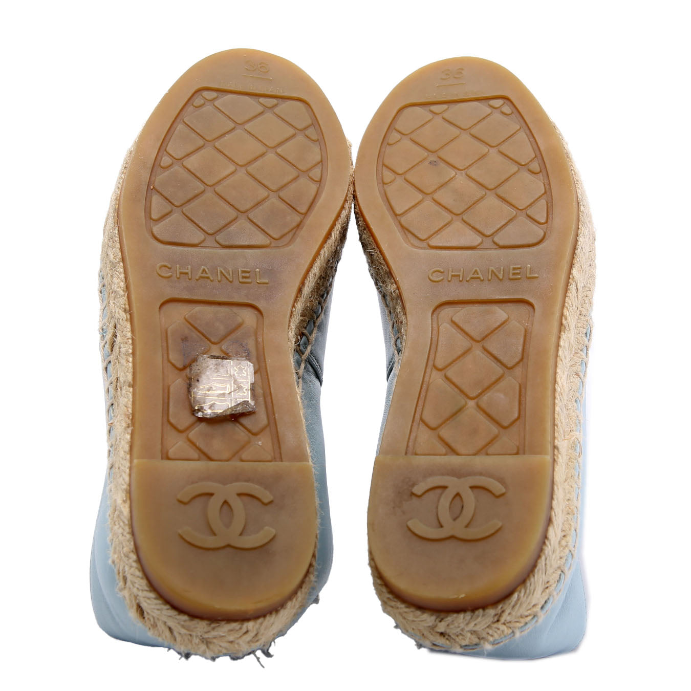 Chanel CC Espadrilles Size 36 Blue/Black
