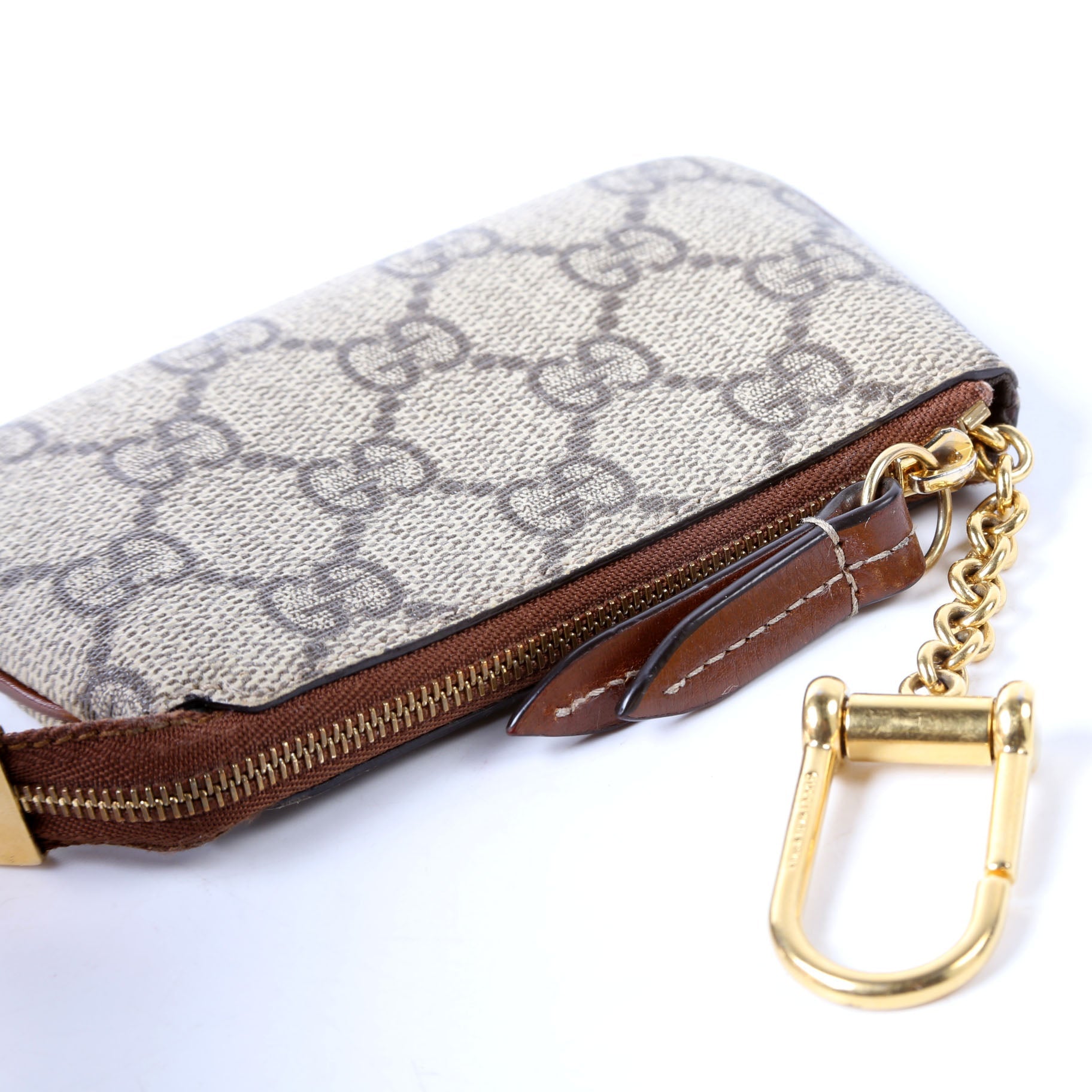 Gucci 447964 GG Supreme Key Case