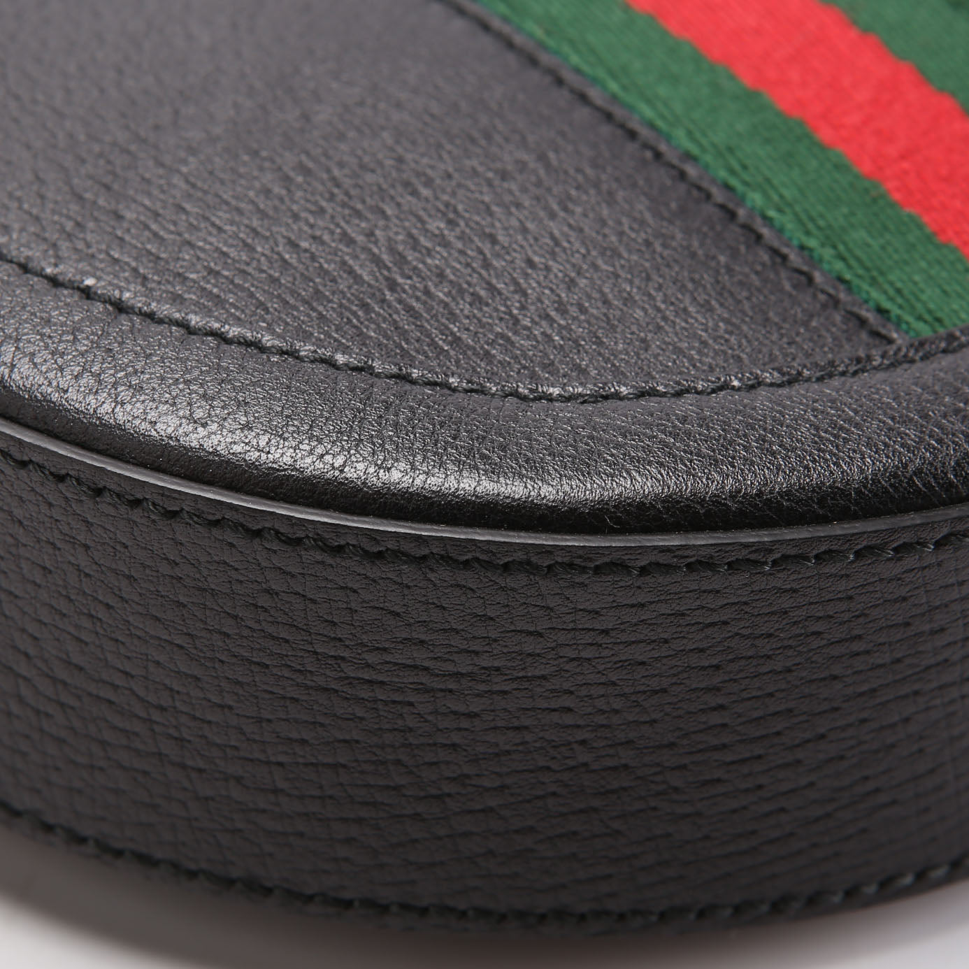 Gucci 550618 Ophidia Leather Round Small Crossbody Black