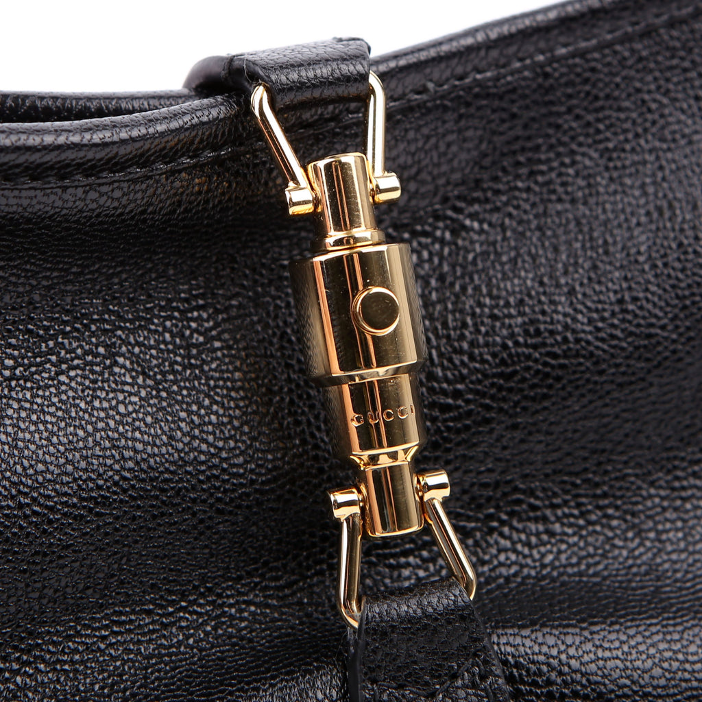Gucci 863137 Jackie Slim Shoulder Small Leather Black
