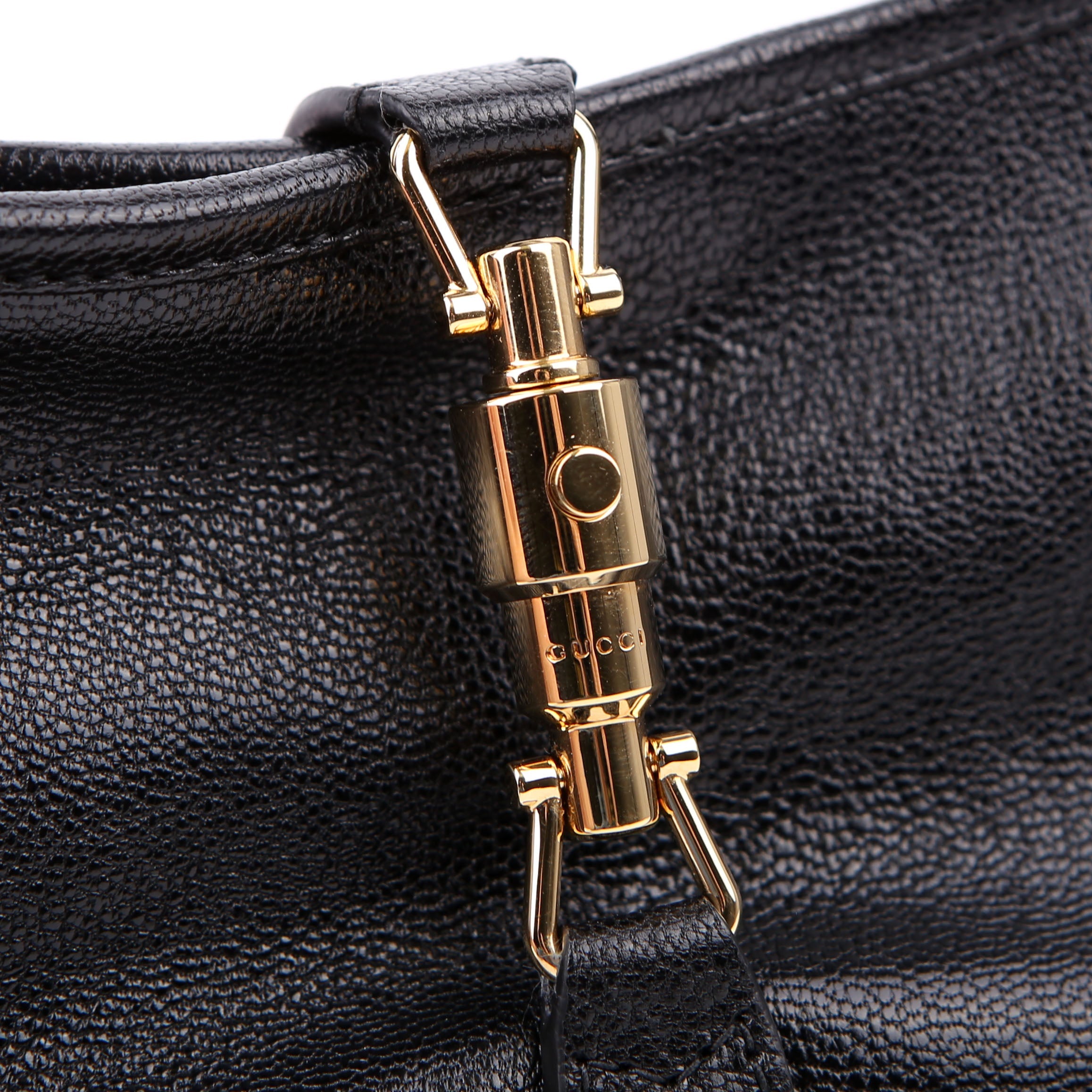 Gucci 863137 Jackie Slim Shoulder Small Leather Black