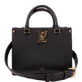 Louis Vuitton Lock & Go Tote Calfskin Black